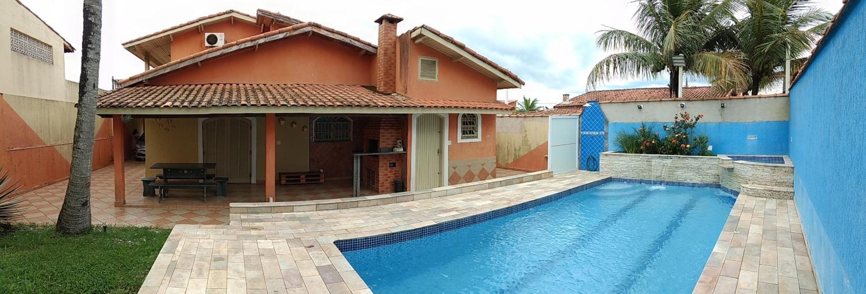 Paraíso Beira Mar, Casa Temporada Itanhaém, 30m Praia, Vista Mar, Piscina, Hidro, Wi-Fi 500 mb, Snooker, Churrasqueira, Garagem Grande, Lazer e Descanso