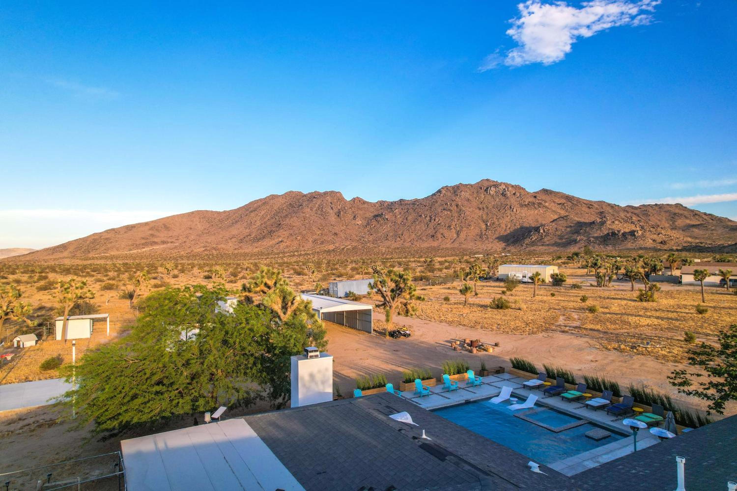 Joshua Tree Villa with Pool & Hot Tub - 20 Acres, Game Room, Near National Park