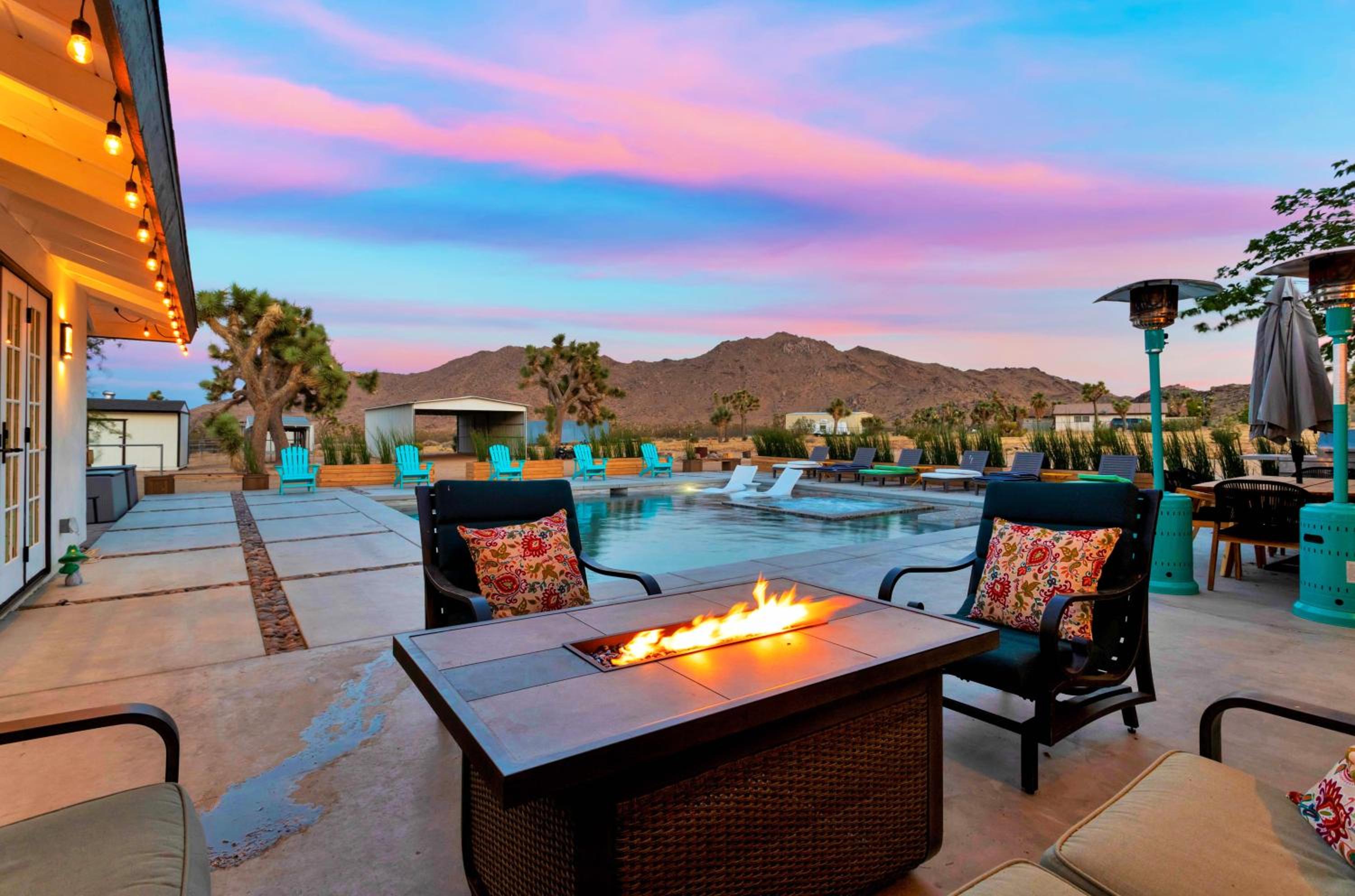 Joshua Tree Villa with Pool & Hot Tub - 20 Acres, Game Room, Near National Park