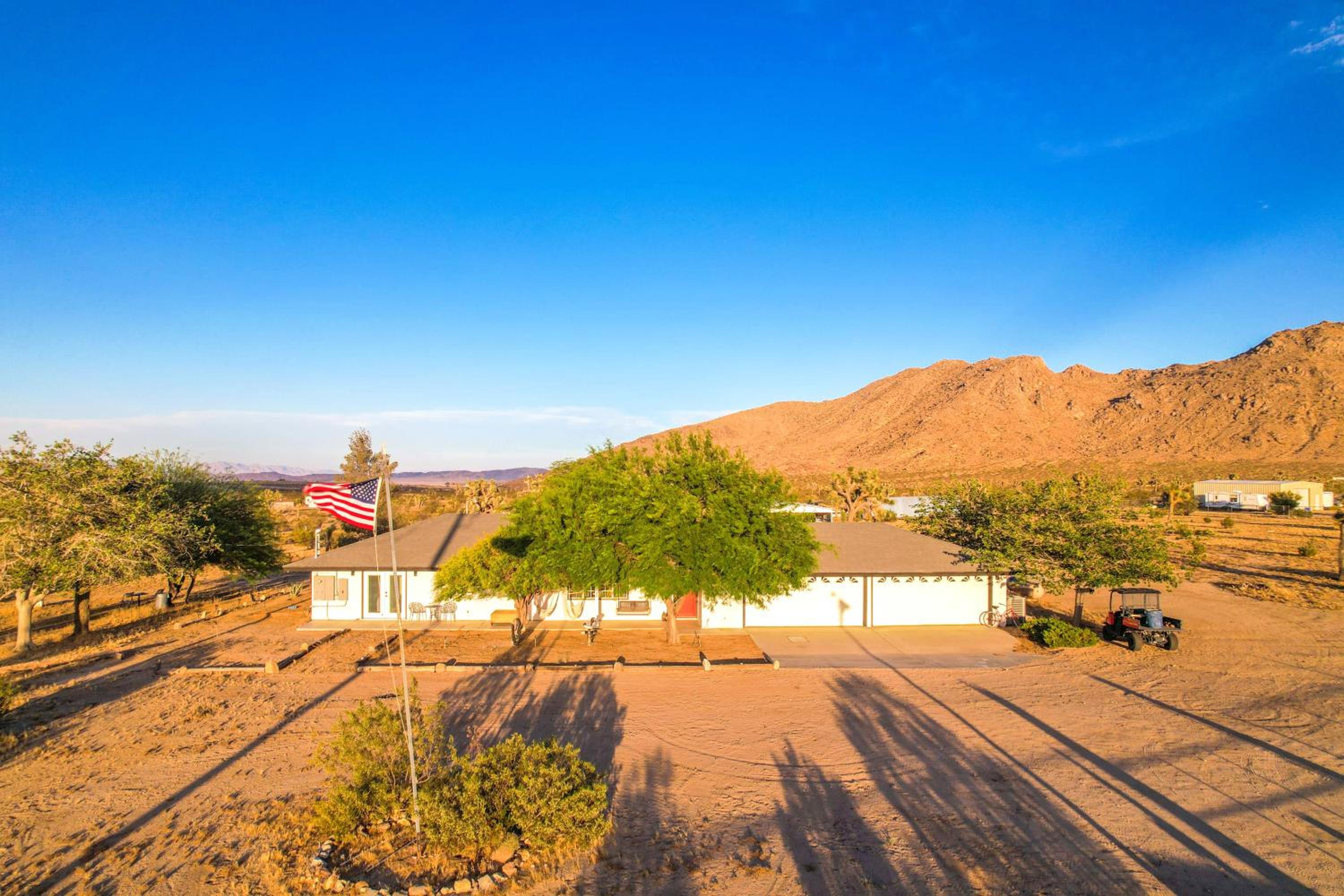 Joshua Tree Villa with Pool & Hot Tub - 20 Acres, Game Room, Near National Park