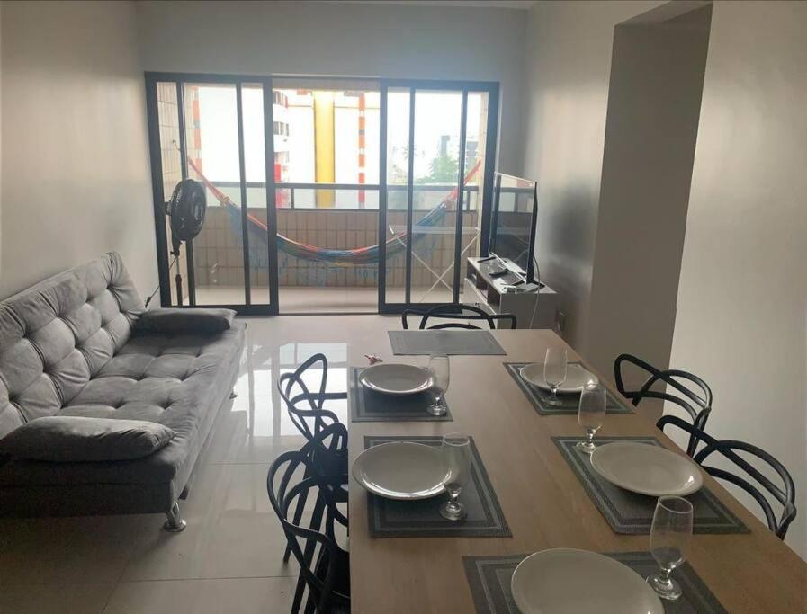 Apart Verdemar II - Confort 3 quartos com vista mar para até 8 pessoas