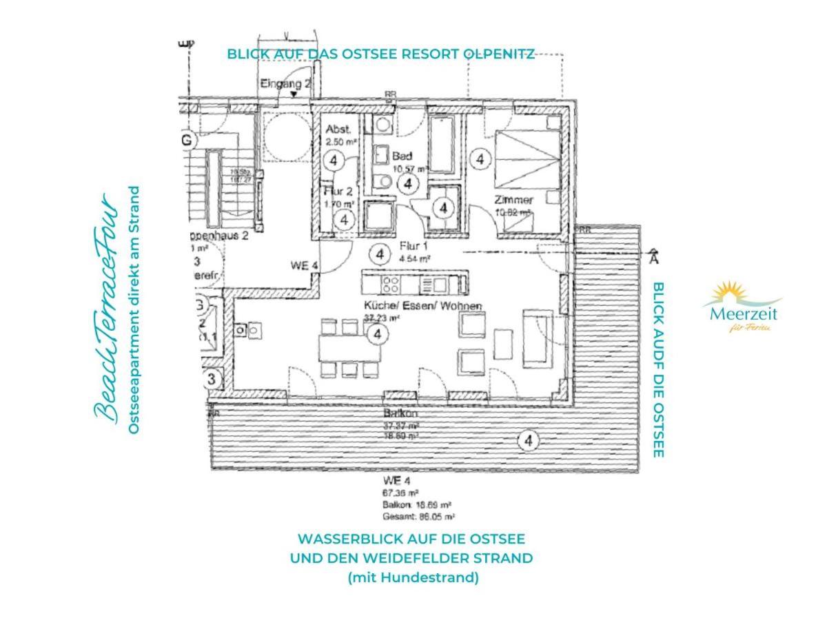 BeachTerraceFour- EG, Meerblick, Terrasse, Kamin, Sauna