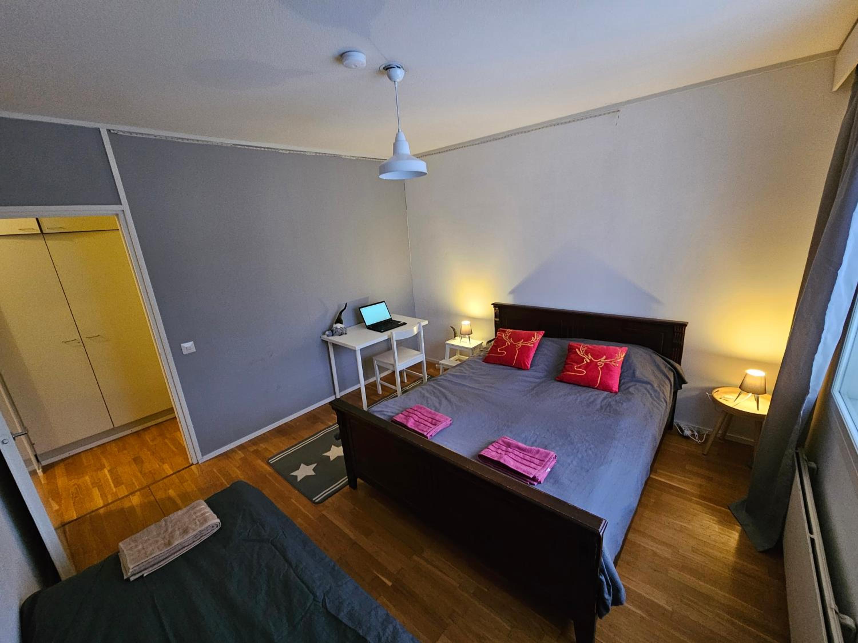 Cozy Korkalovaara top floor apartment