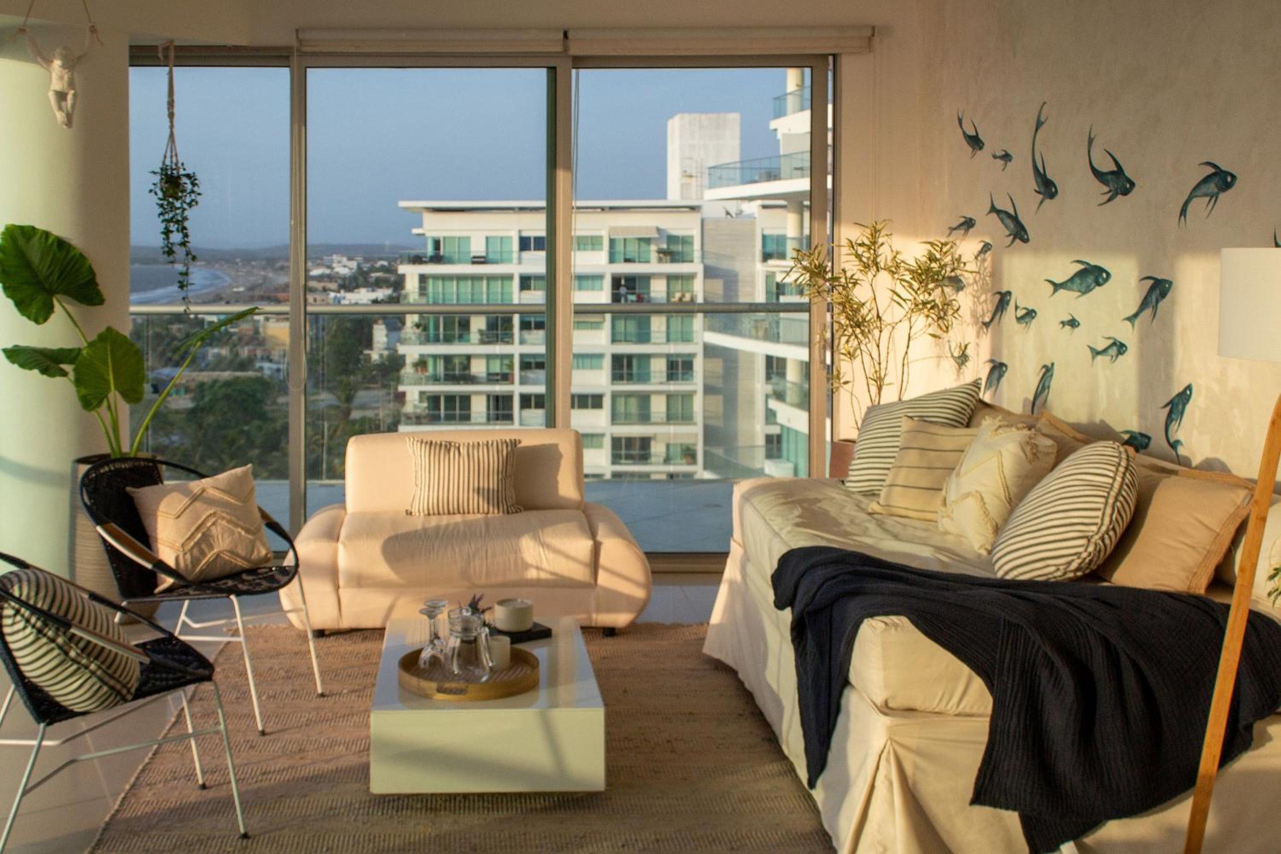 Oceanfront condominium with direct access to the beach.