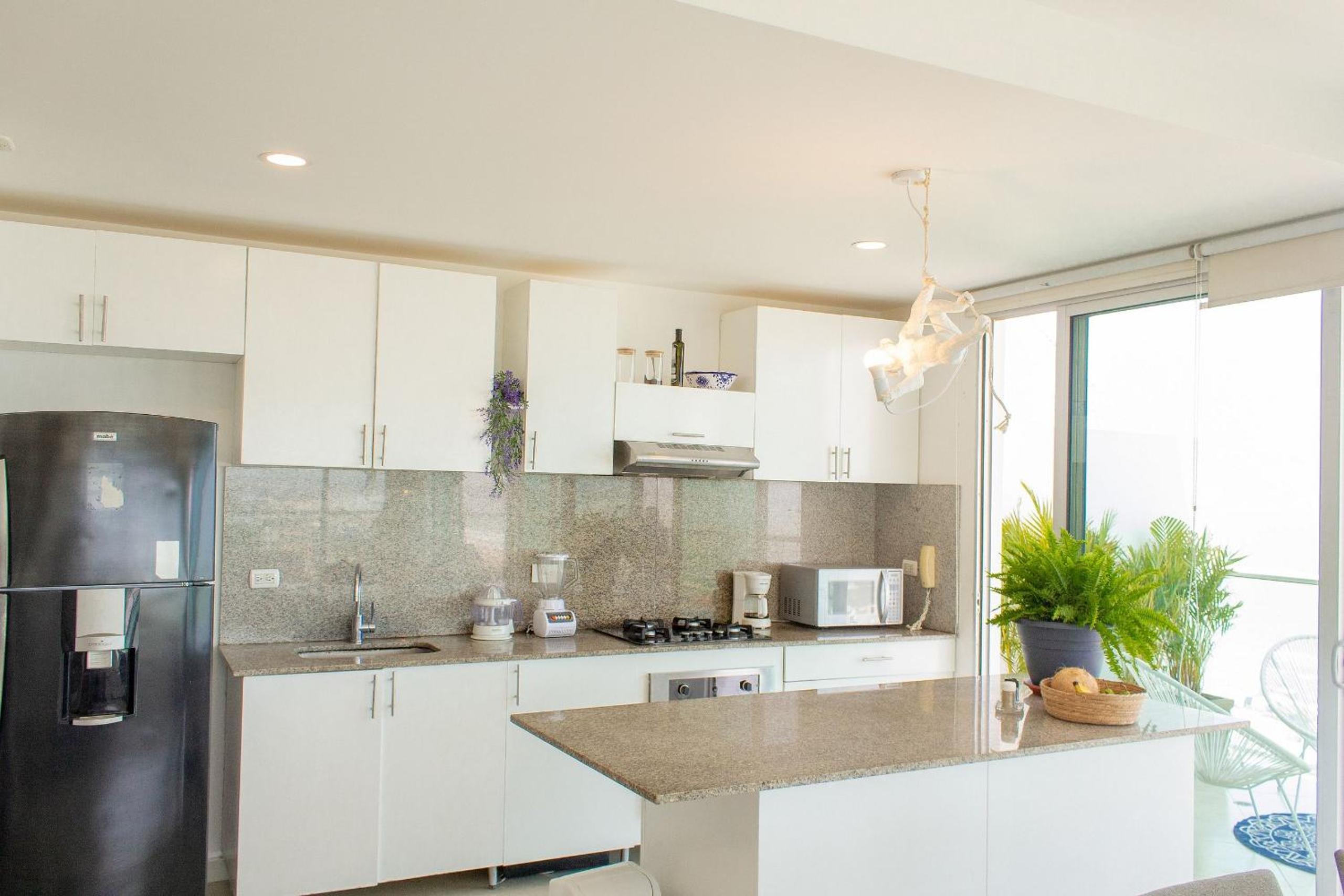 Oceanfront condominium with direct access to the beach.