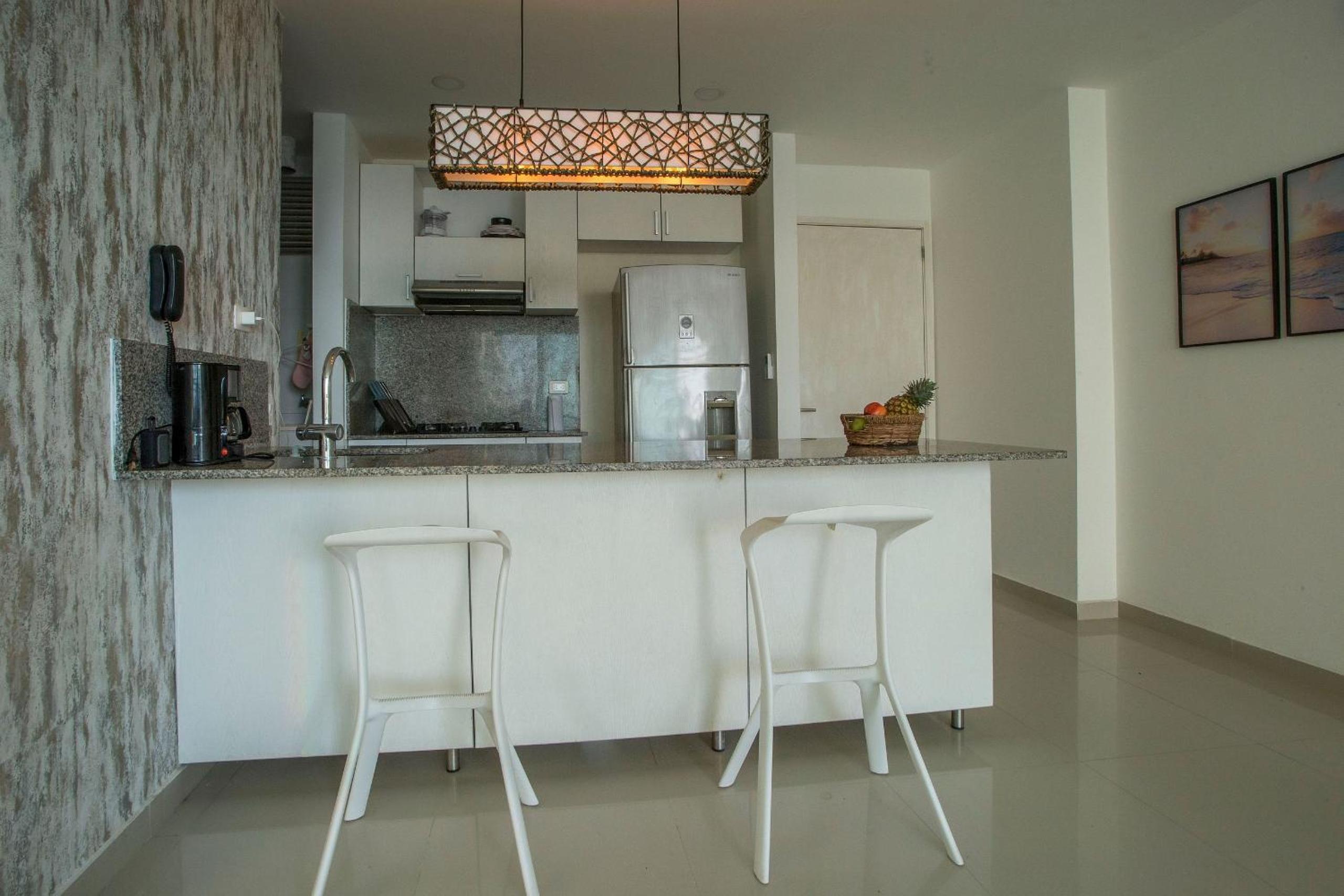 Oceanfront condominium with direct access to the beach.