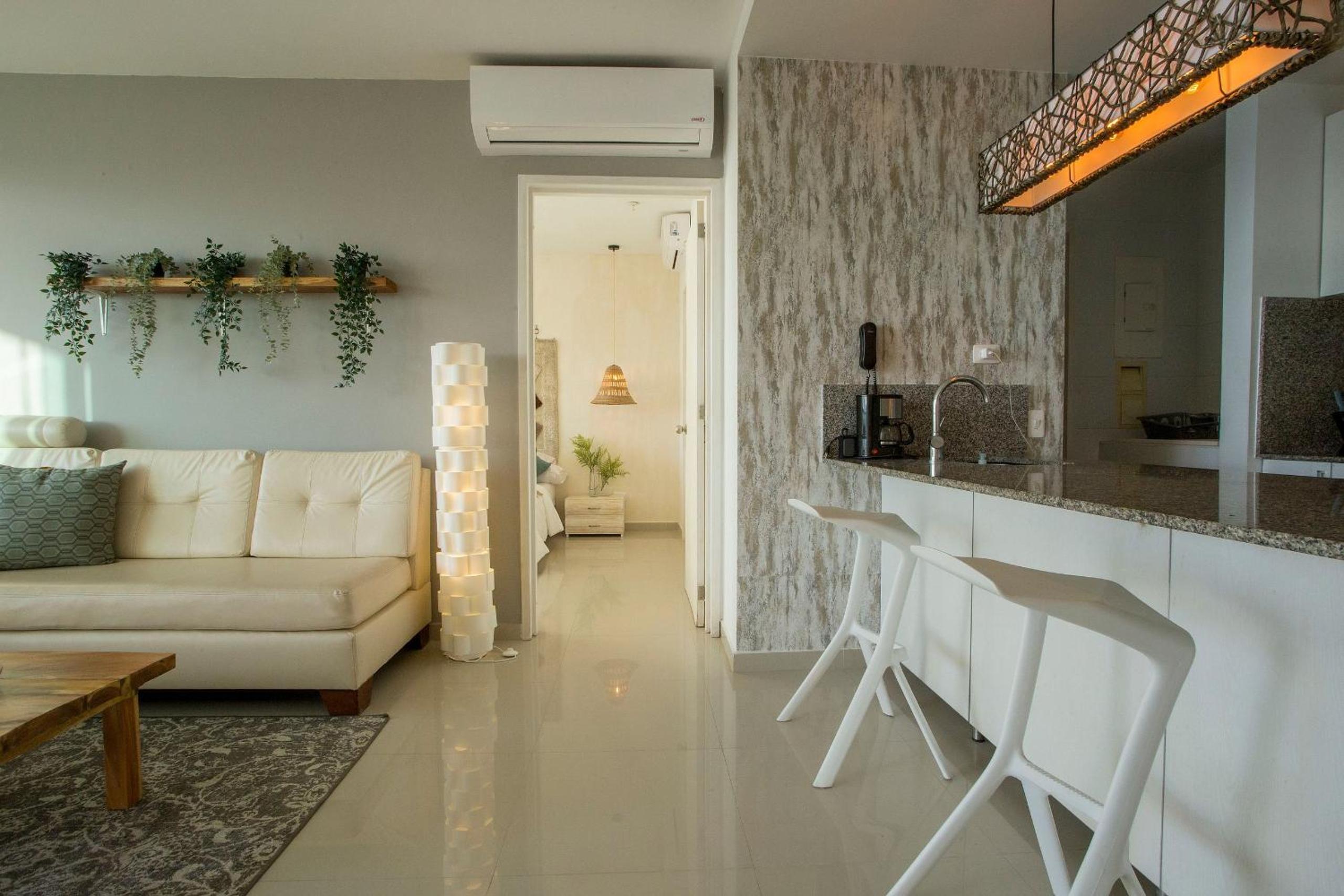Oceanfront condominium with direct access to the beach.