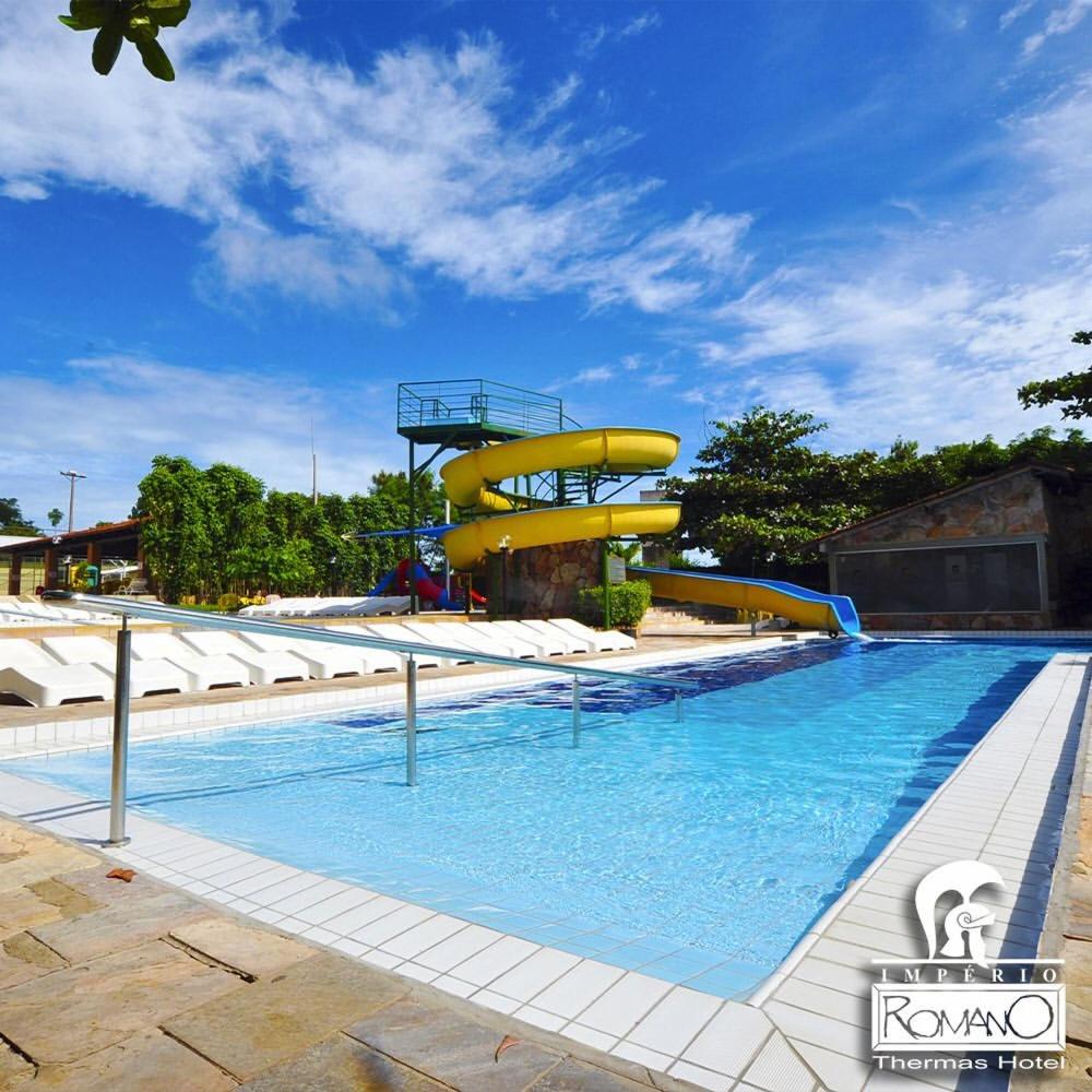 Caldas Novas - diRoma Spazzio - Apto até 4 pessoas - piscinas do hotel 24 horas