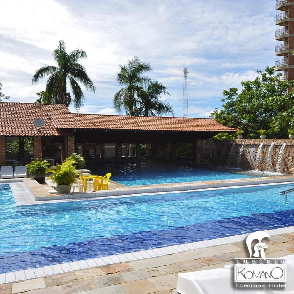 Caldas Novas - diRoma Spazzio - Apto até 4 pessoas - piscinas do hotel 24 horas