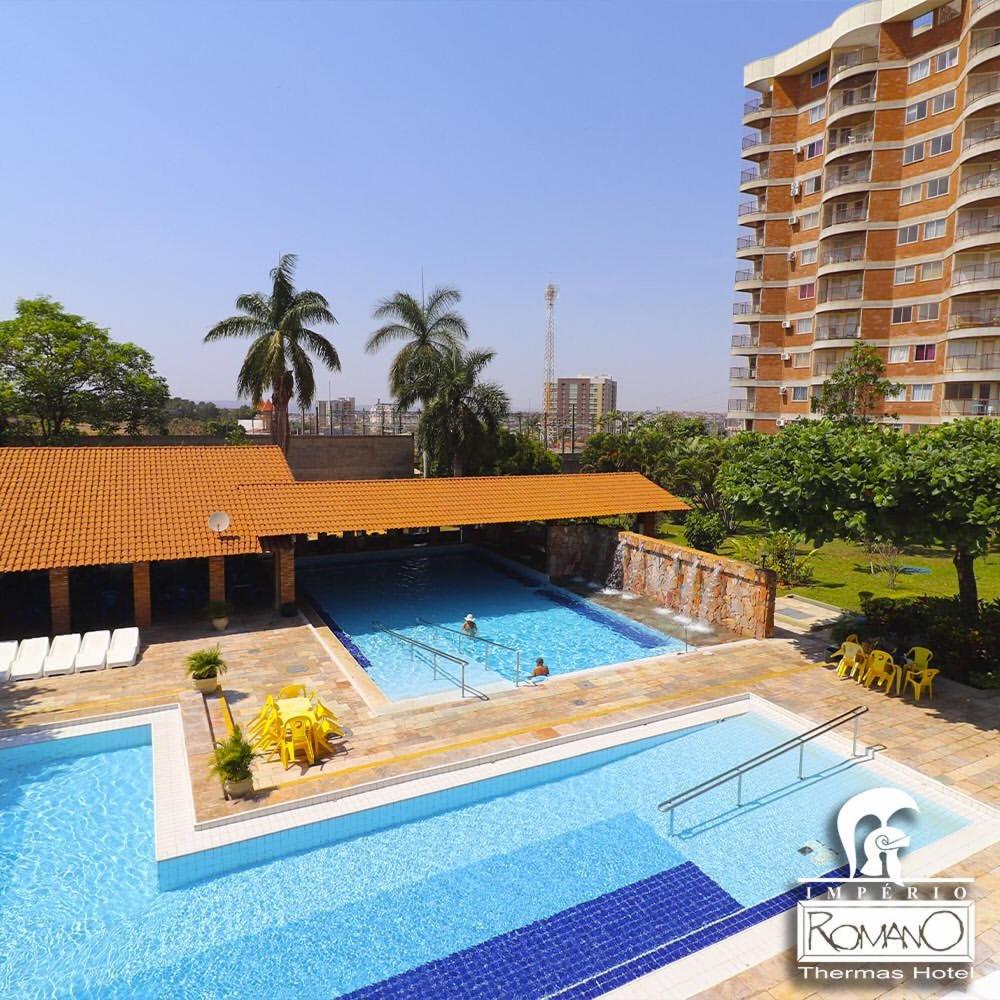 Caldas Novas - diRoma Spazzio - Apto até 4 pessoas - piscinas do hotel 24 horas
