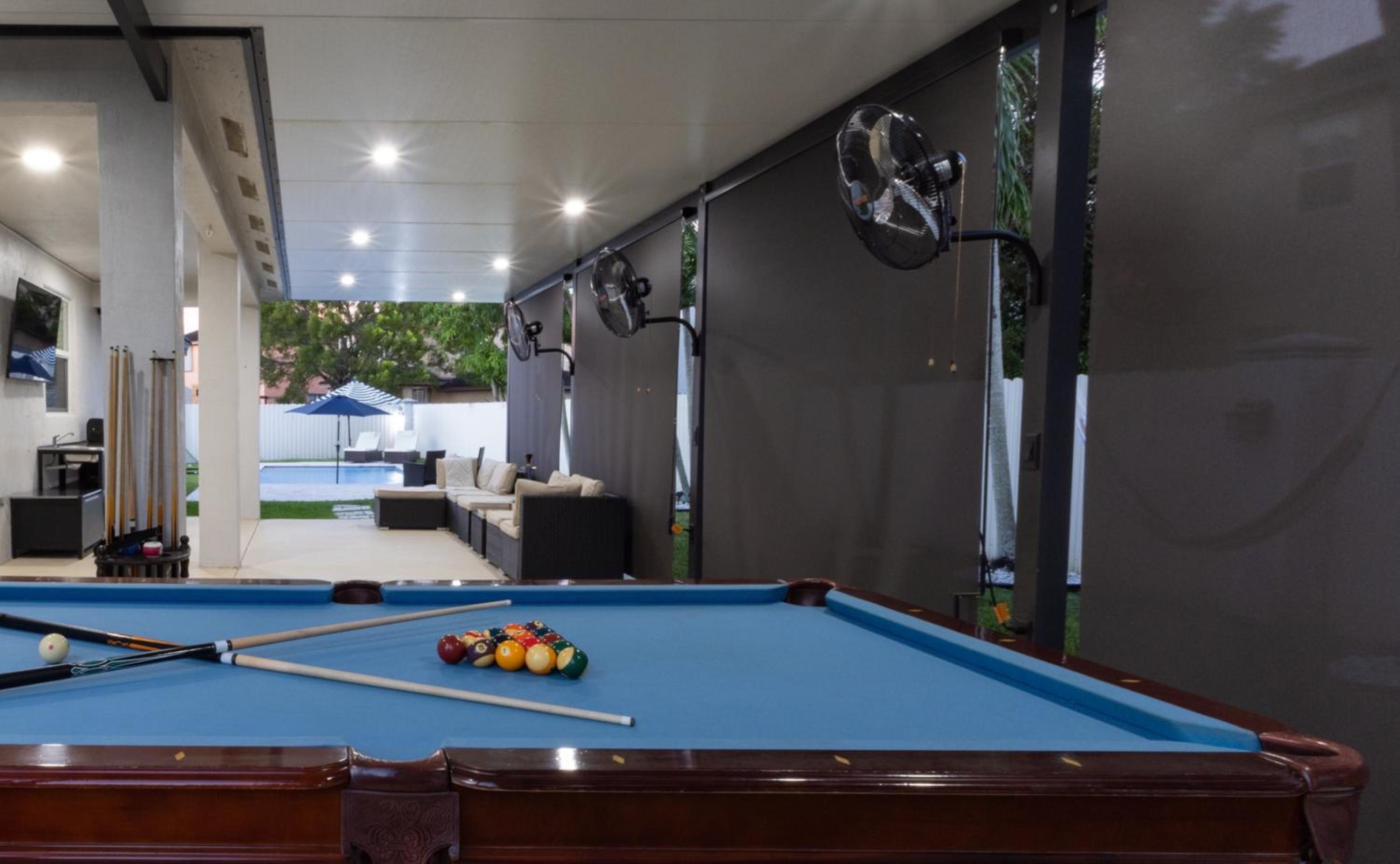 Miami Getaway Heated Pool Villa with Mini Golf & BBQ