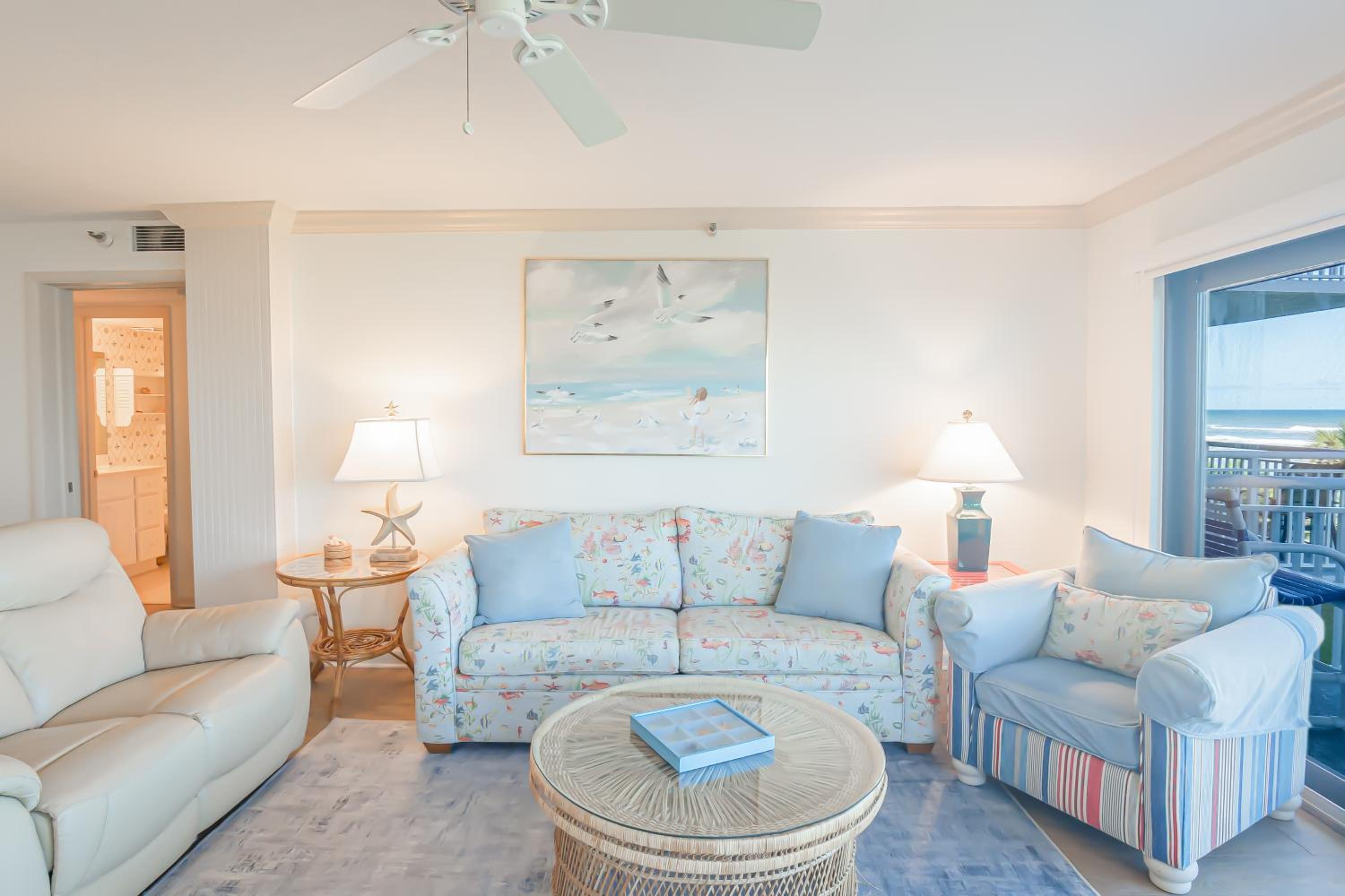 Oceanfront views on no-drive beach with complex pool!