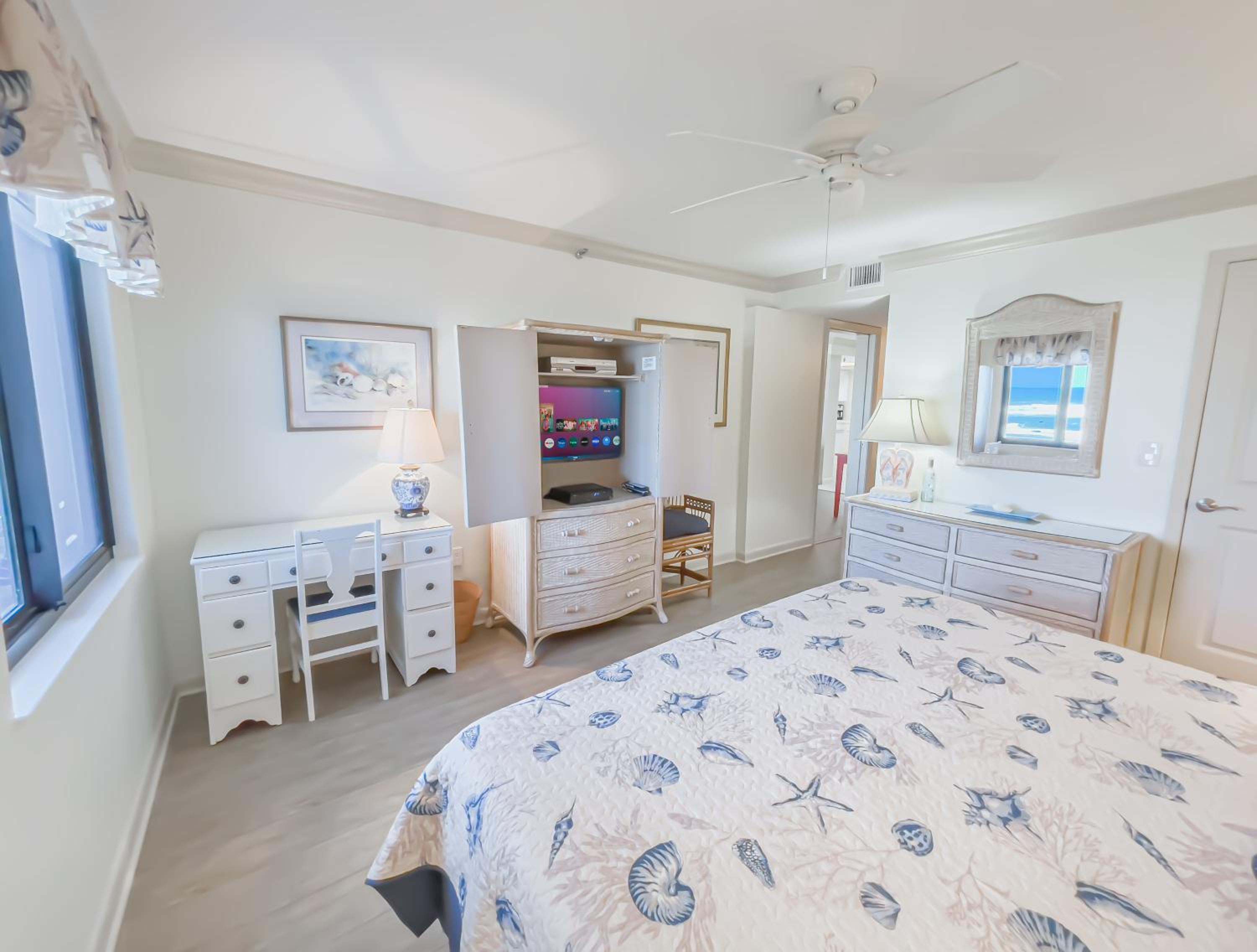 Oceanfront views on no-drive beach with complex pool!