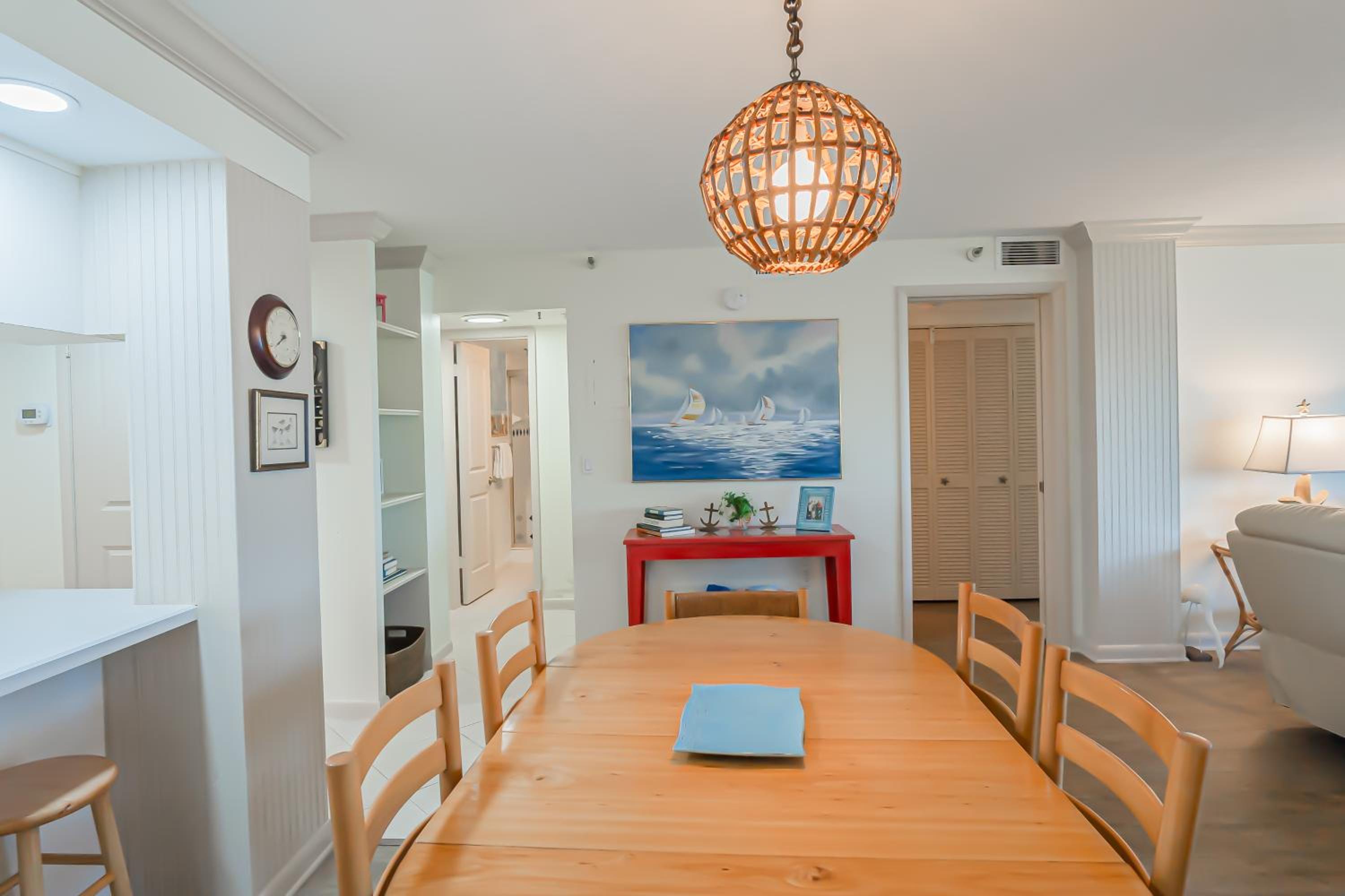 Oceanfront views on no-drive beach with complex pool!