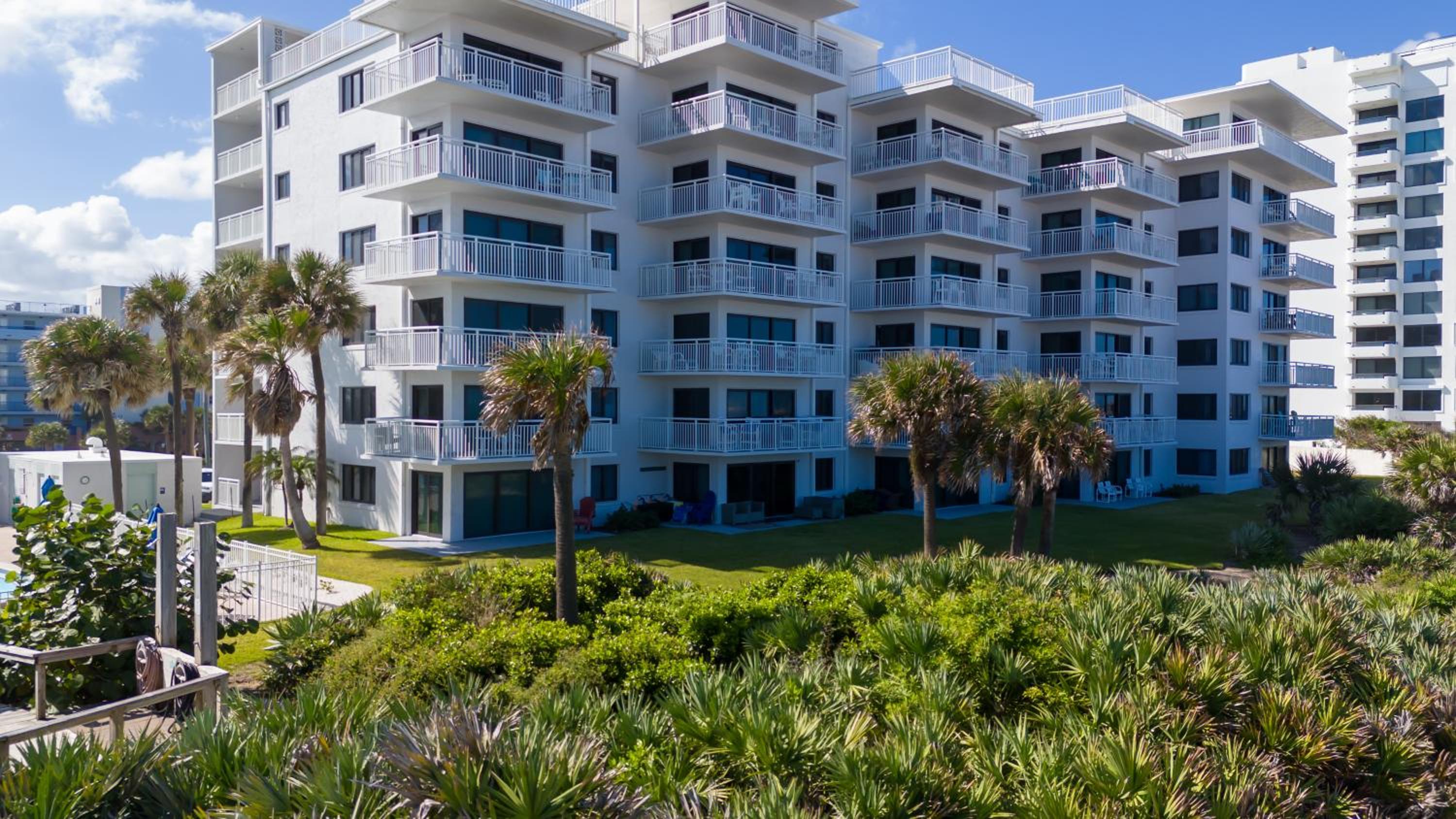 Oceanfront with pool & beach access located on the no-drive beach!