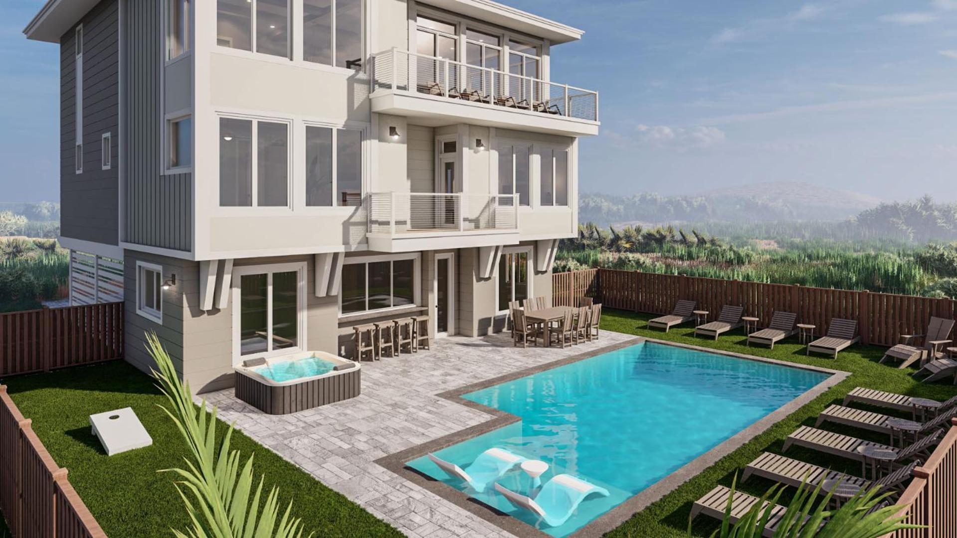OCEANFRONT, Private Pool, ELEV, Ocean Views! OS607F, Saltspray Sunrise view 2