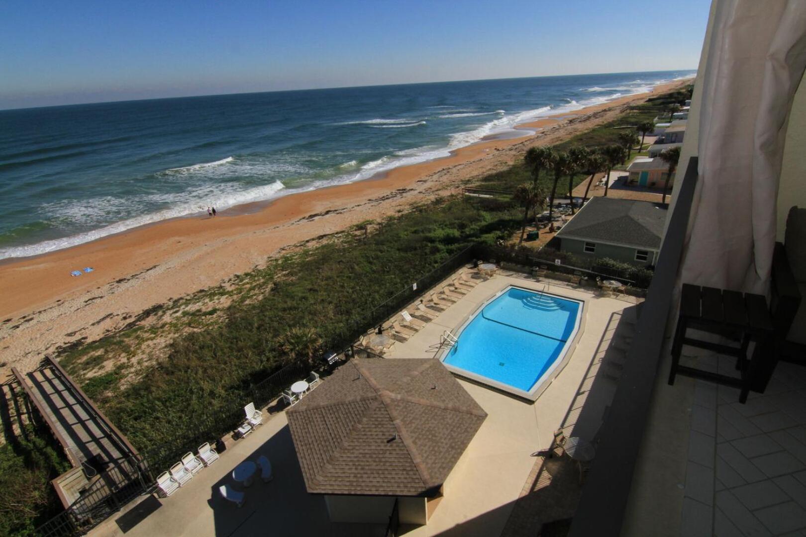 Fabulous ocean and beach views with top complex amenities