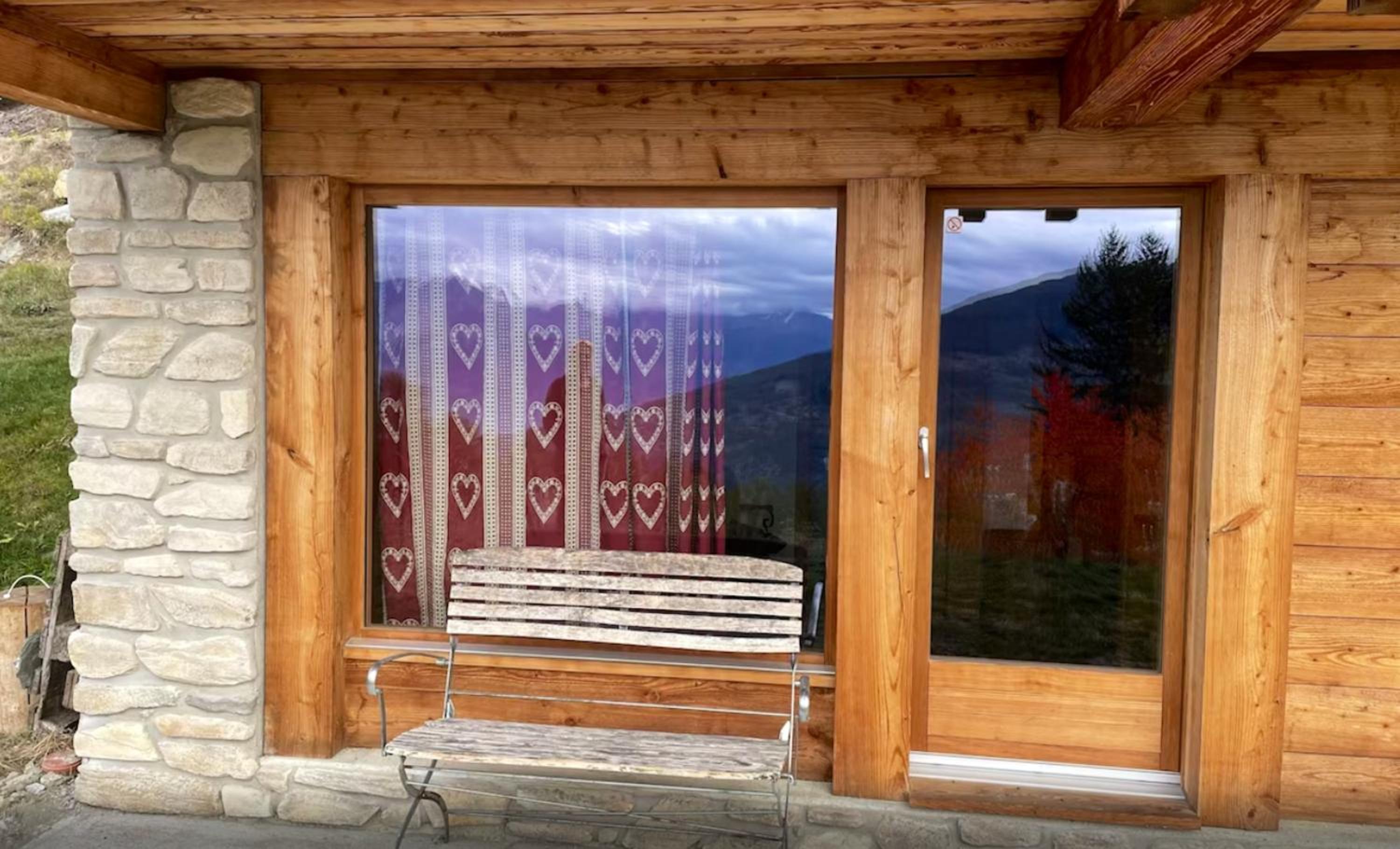 Contemporary Chalet in Mont-Noble with Mountain View.
