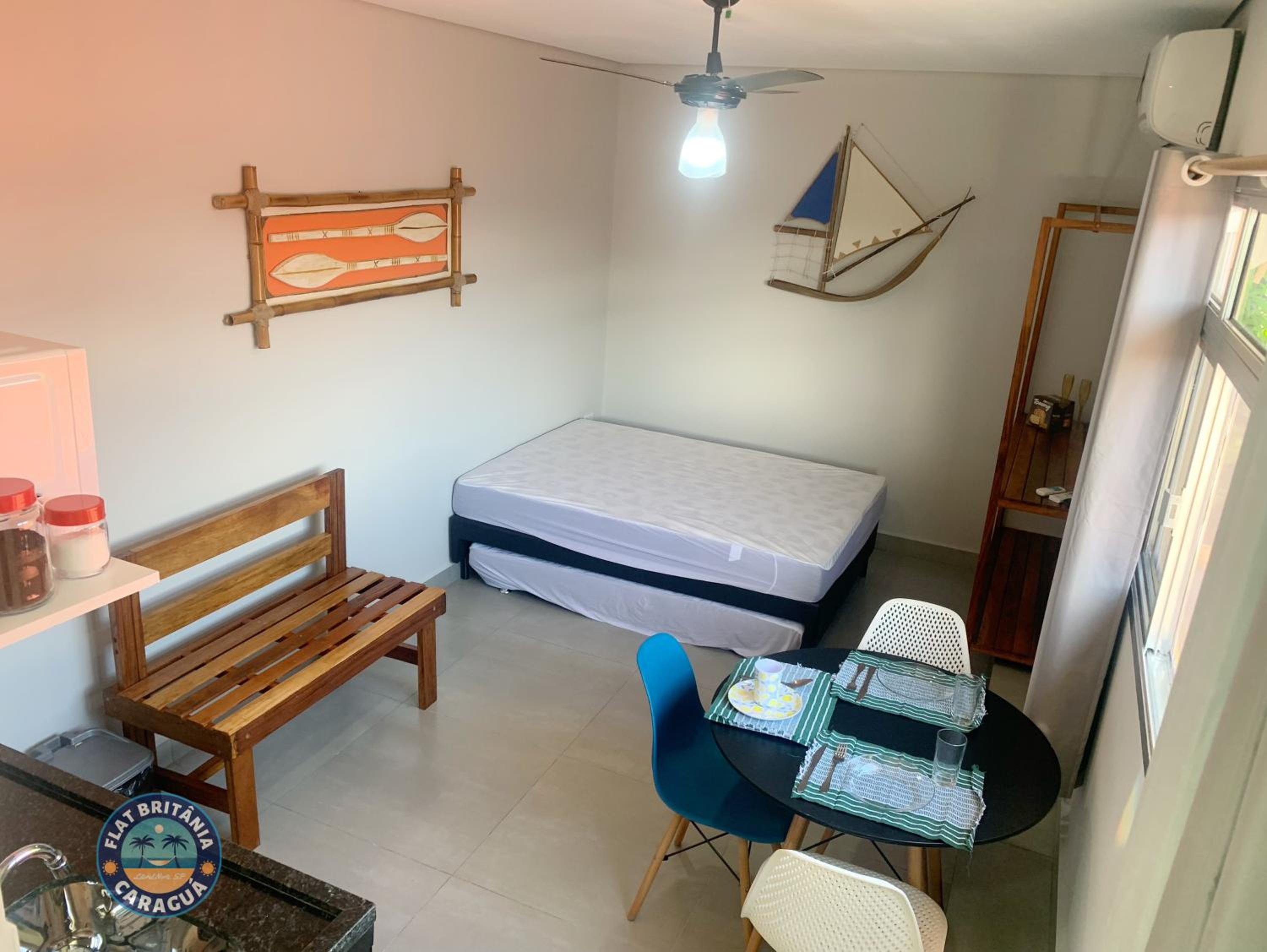 Charmoso Flat Novo com Ar Perto do Mar