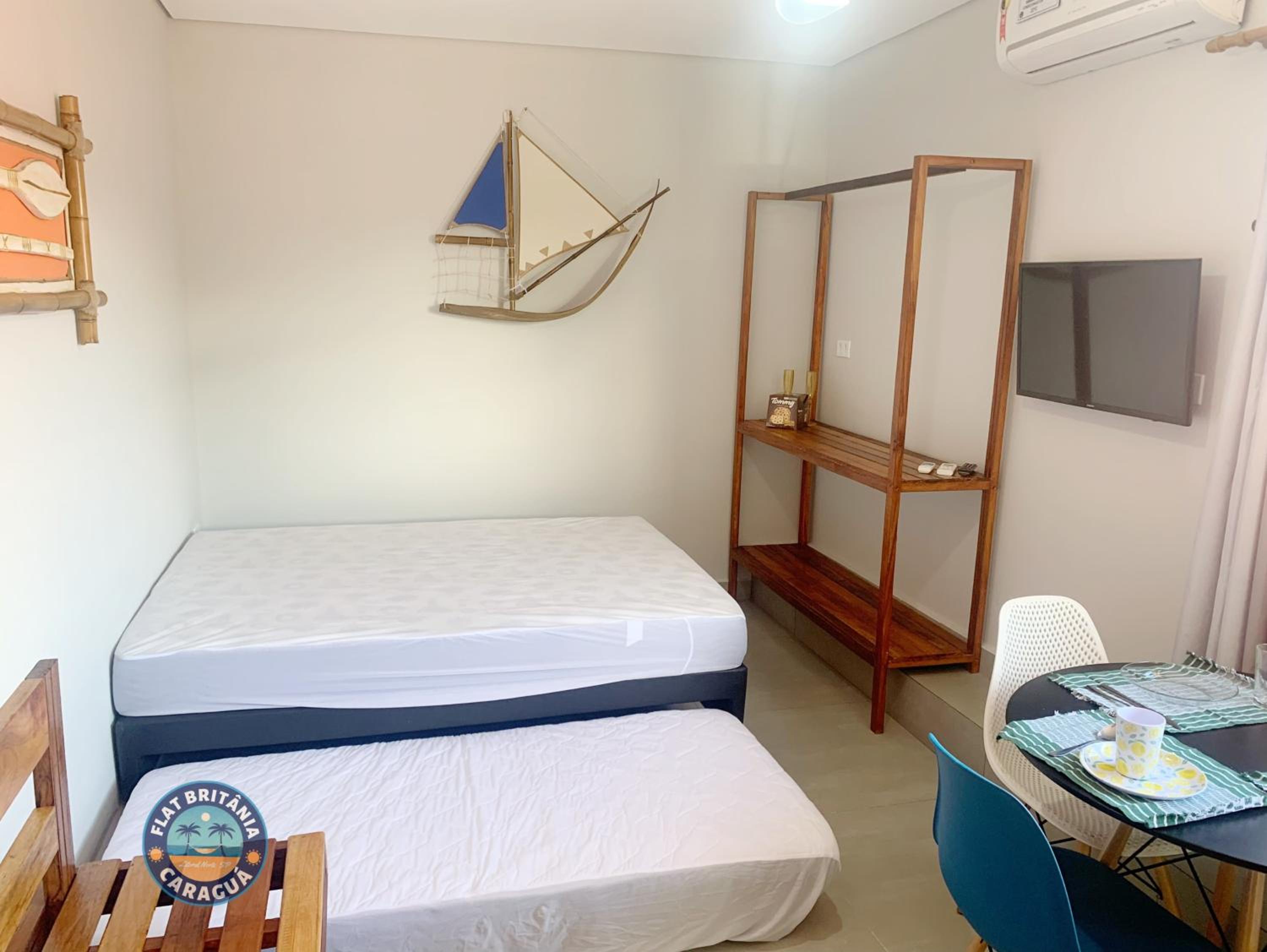 Charmoso Flat Novo com Ar Perto do Mar