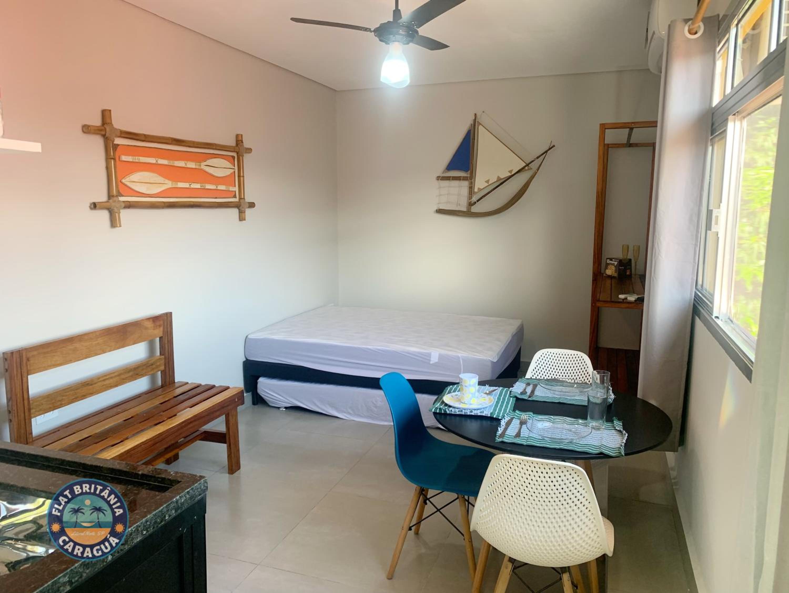 Charmoso Flat Novo com Ar Perto do Mar