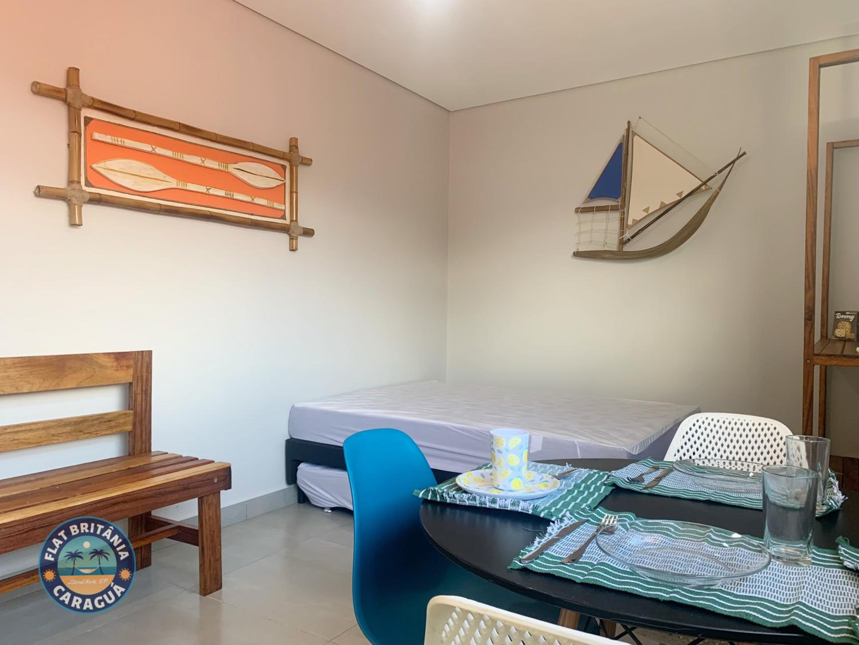Charmoso Flat Novo com Ar Perto do Mar