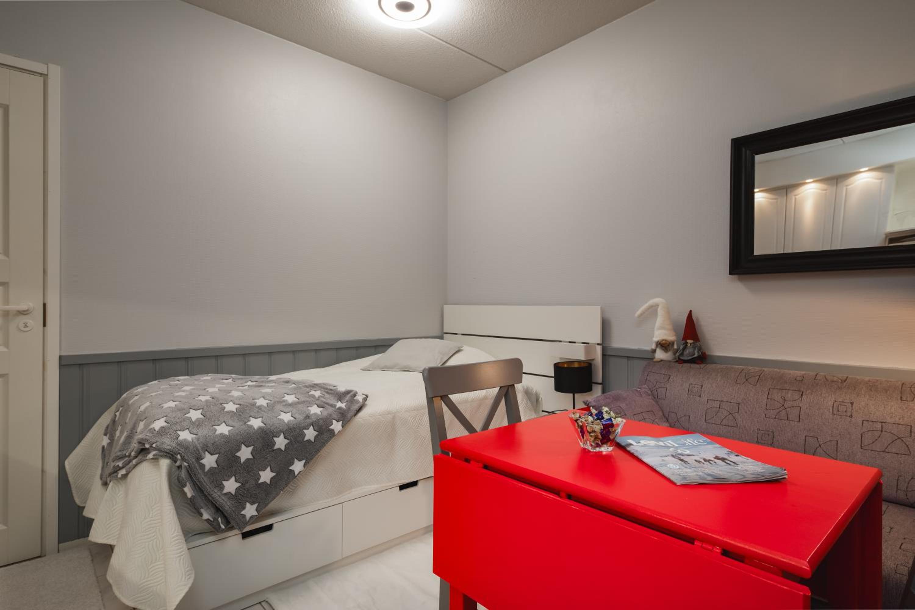 Etätyö ja majoitus, Remote work & sleep, Levi view 4