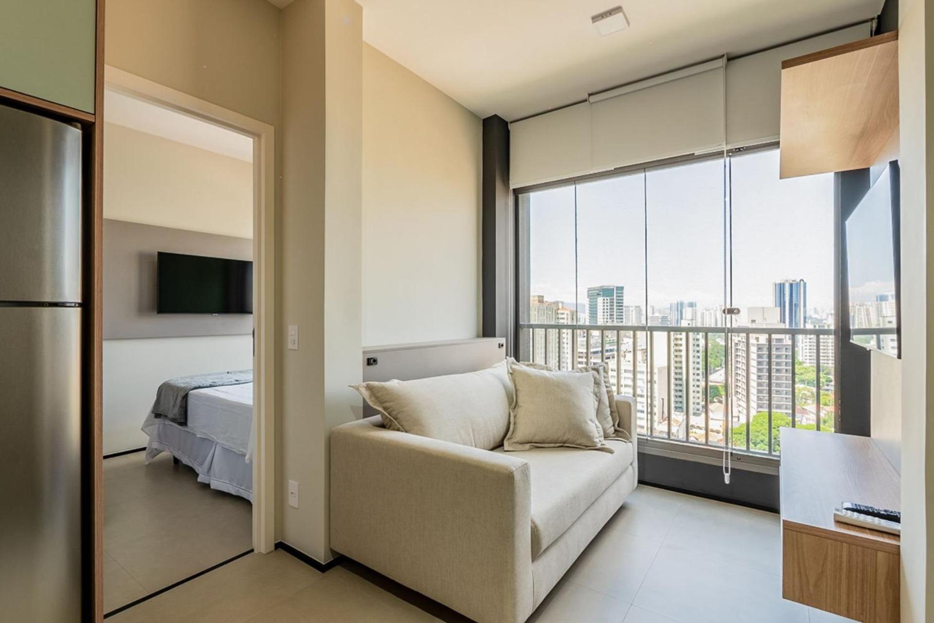 Studios Novíssimos com Piscina no Rooftop e vista para o Allianz Parque