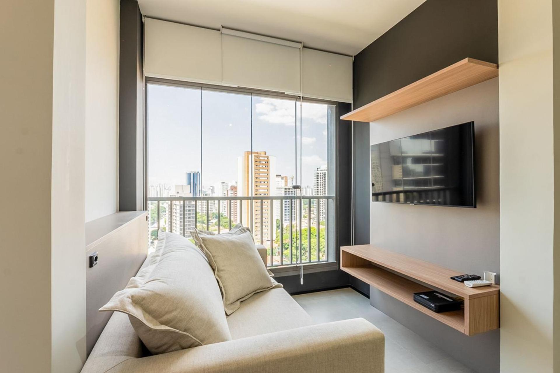 Studios Novíssimos com Piscina no Rooftop e vista para o Allianz Parque
