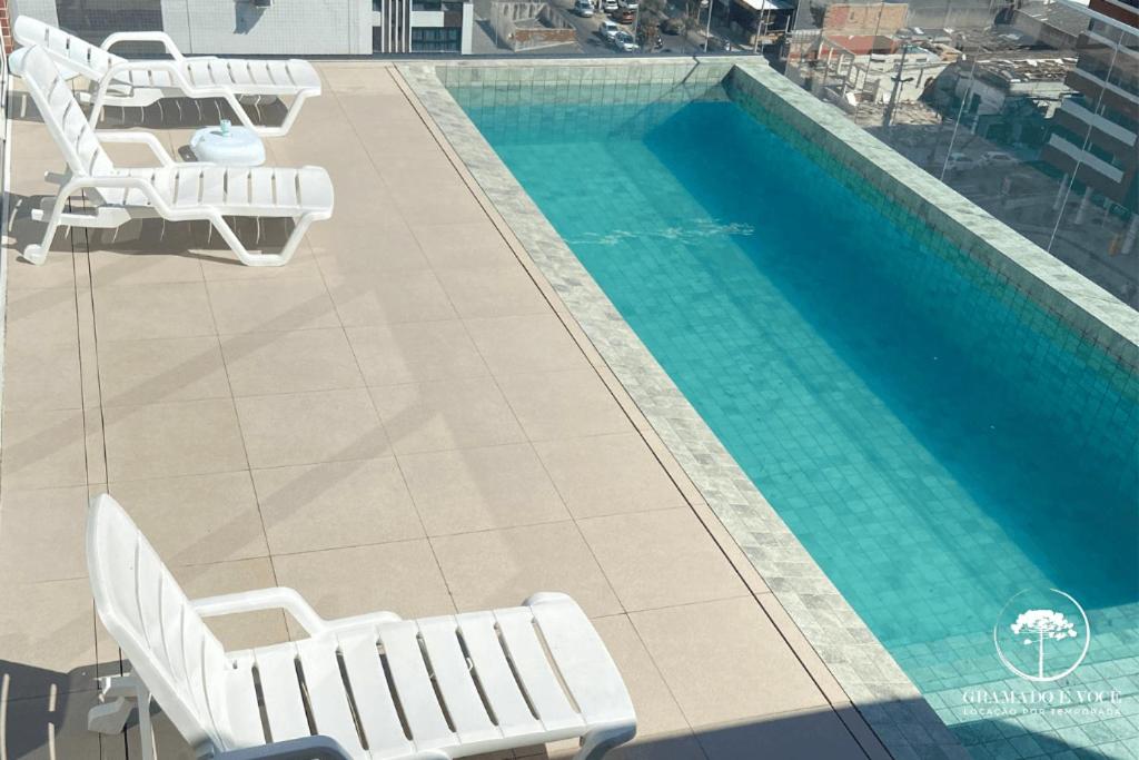 Apt Novo próximo ao mar com piscina