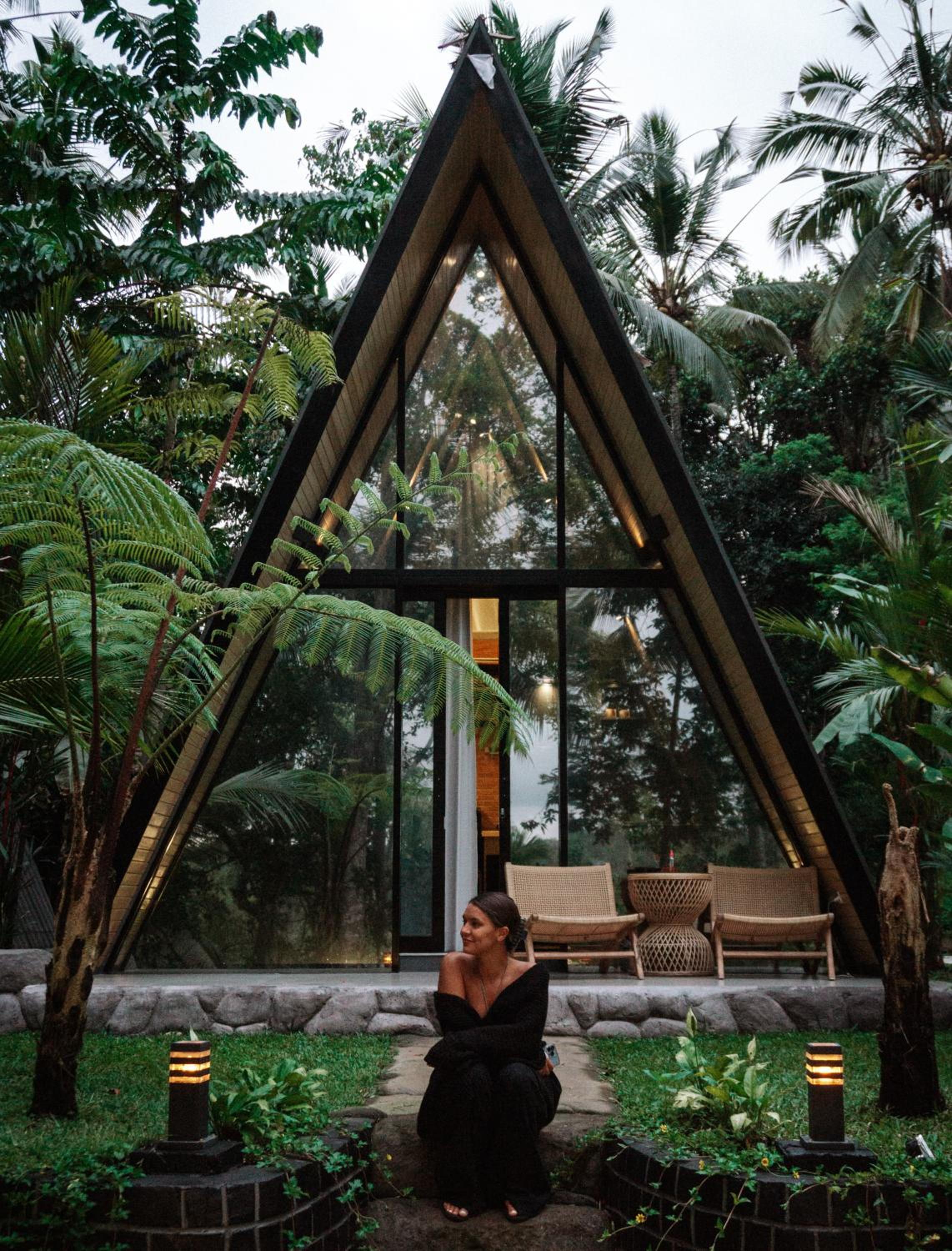 Delta Casa Ubud - A-Frame Villa with Volcano Views & Hot Tub