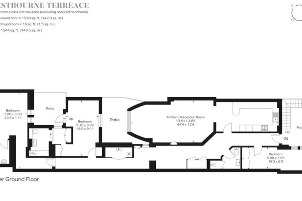 Super Spacious 3 Bedroom and 3 Bathroom Apartment