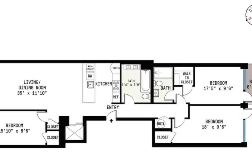 Luxurious Soho Apartment~ 2 Bedroom 2 Bathroom