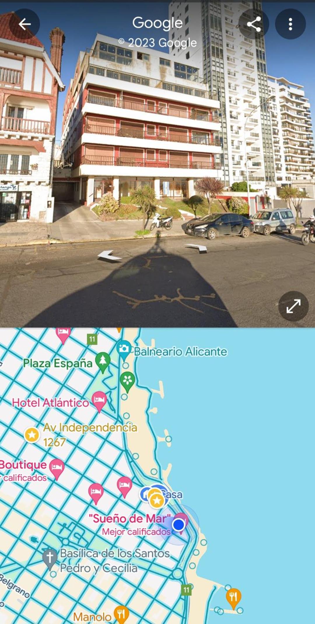 Departamento frente al mar La Perla con cochera
