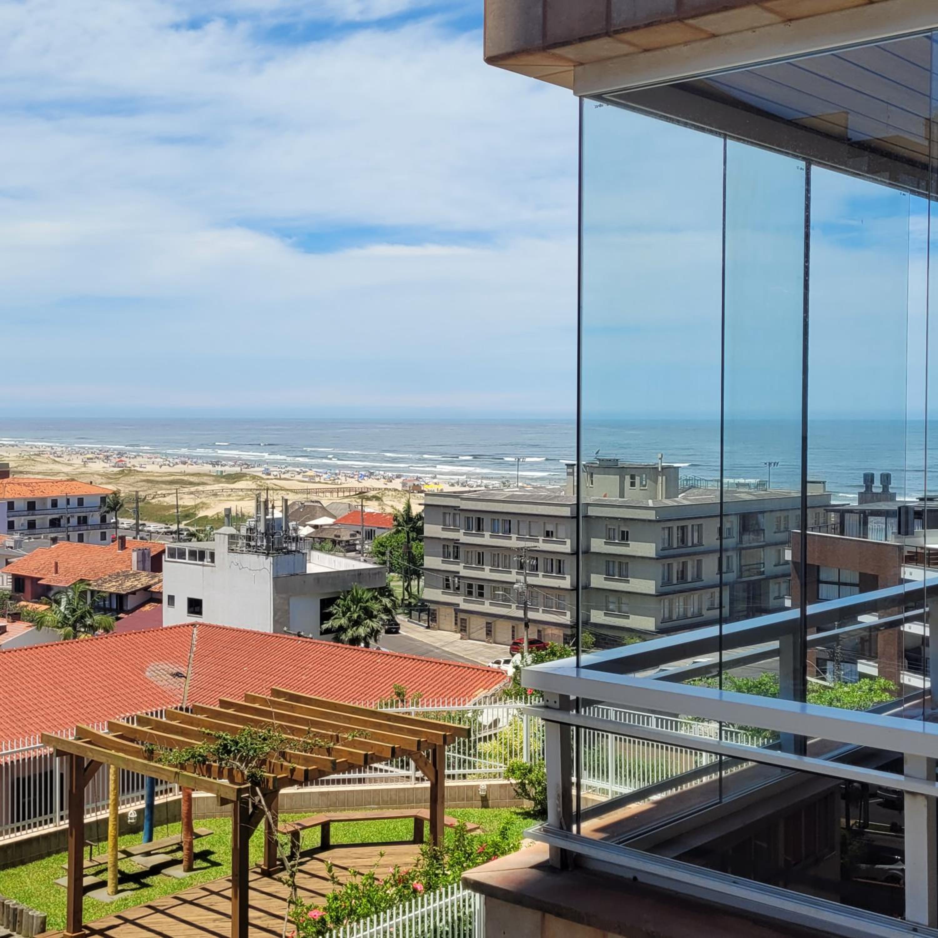 Dunas Flat 405 com vista mar, limpeza diária e roupas de cama e banho