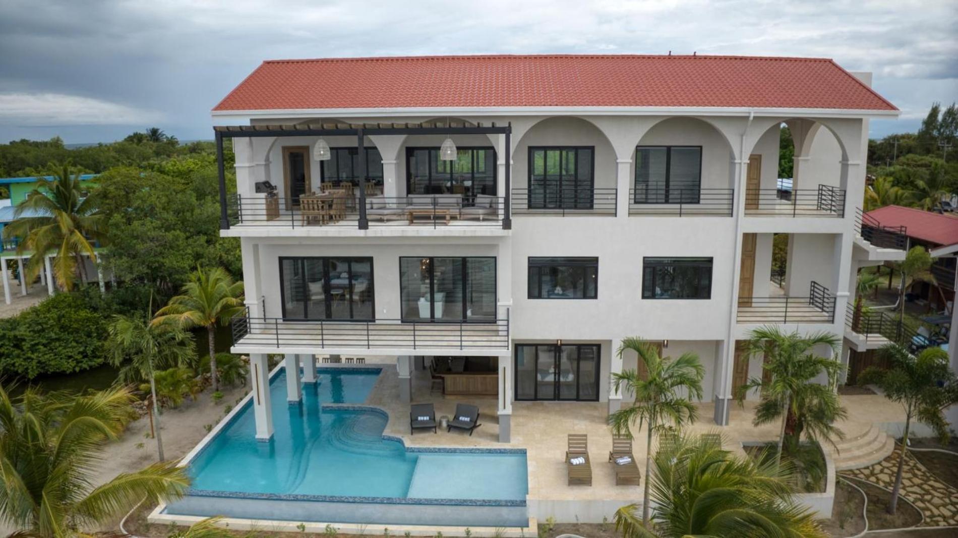 NEW 3 Story Waterfront 4Bedroom Villa with Amazing Sunset Mountain Views