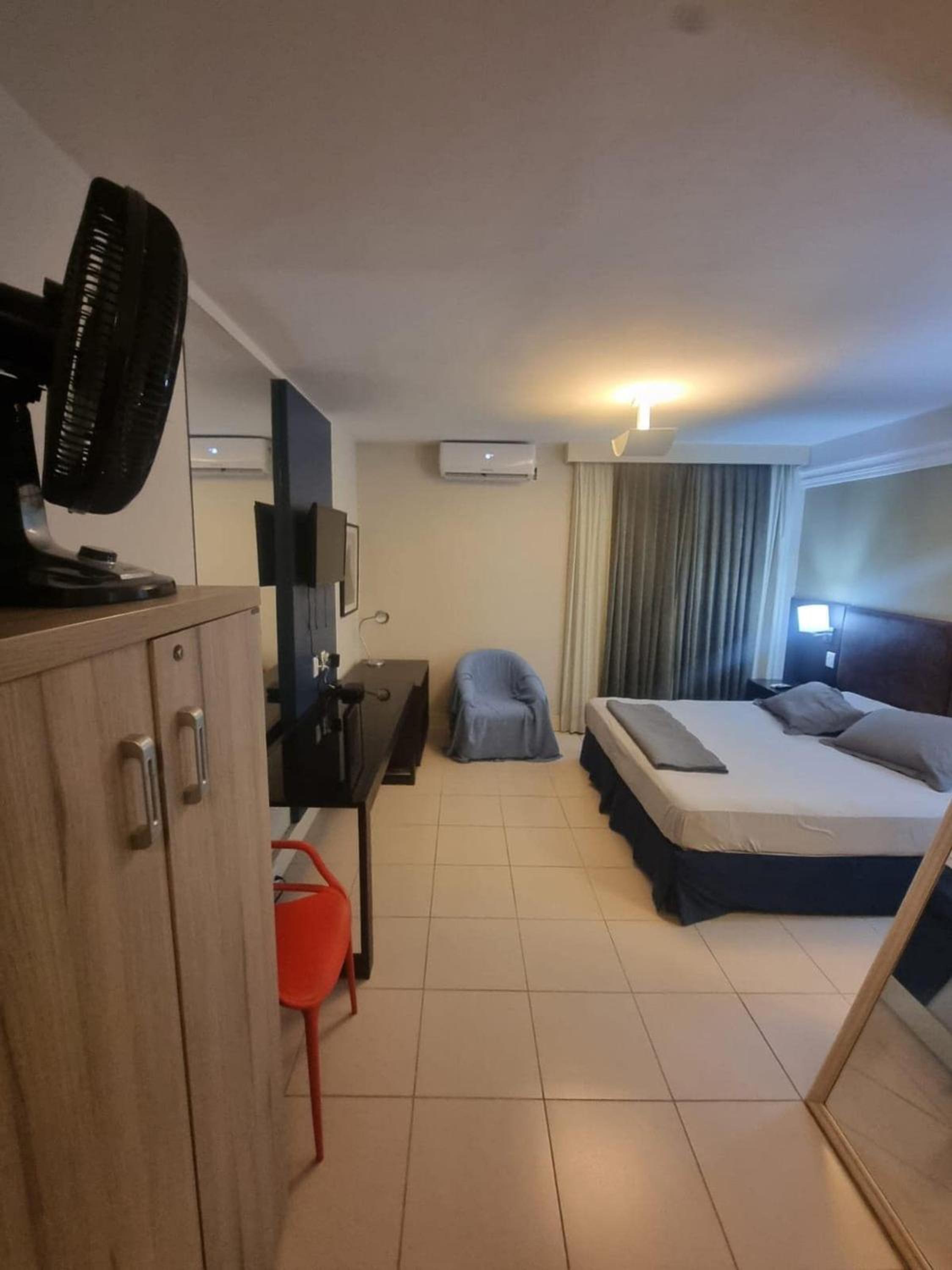 Studio pé na areia, vista, internet e ar