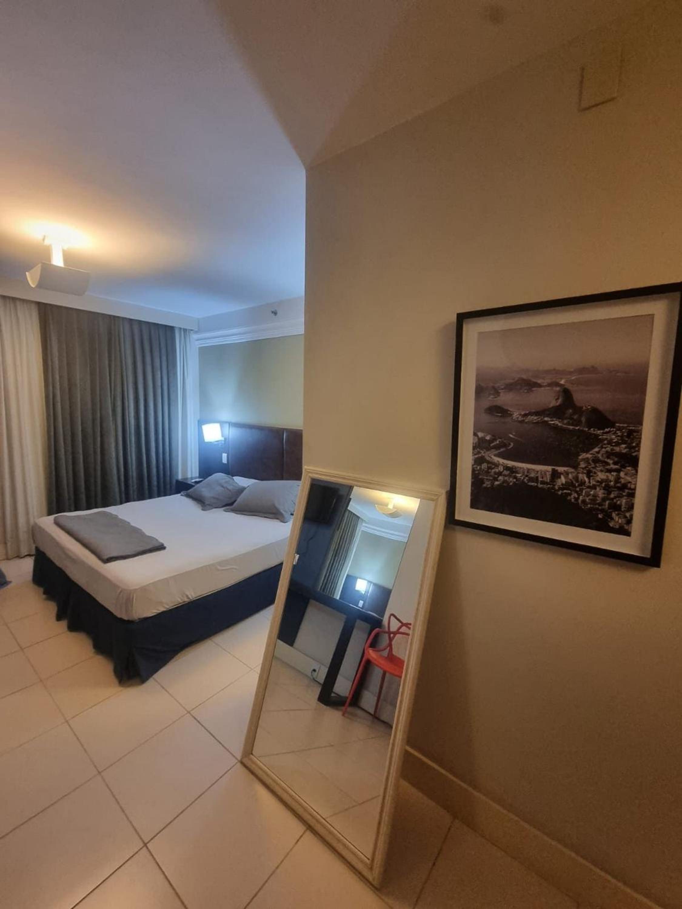 Studio pé na areia, vista, internet e ar
