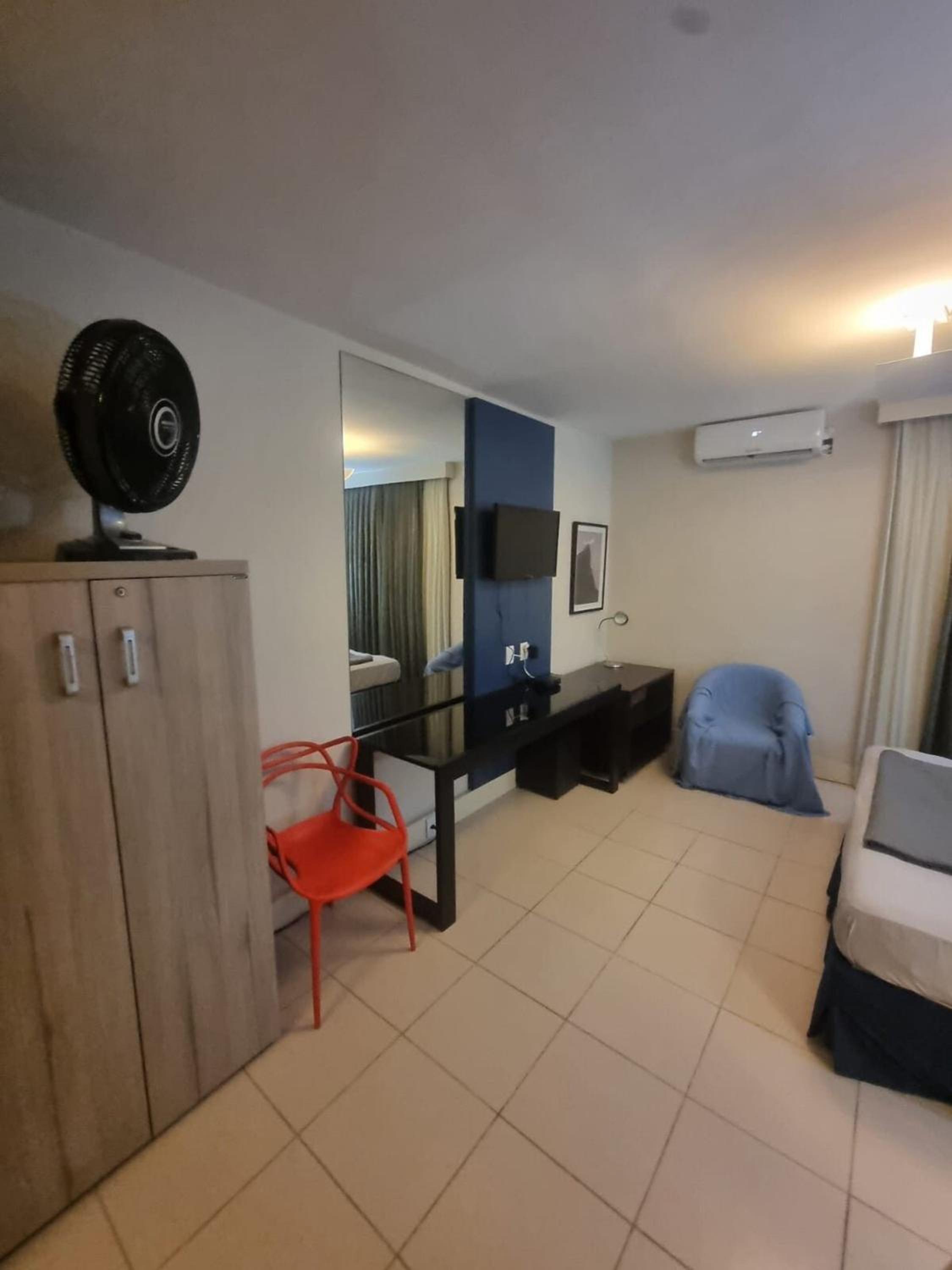 Studio pé na areia, vista, internet e ar