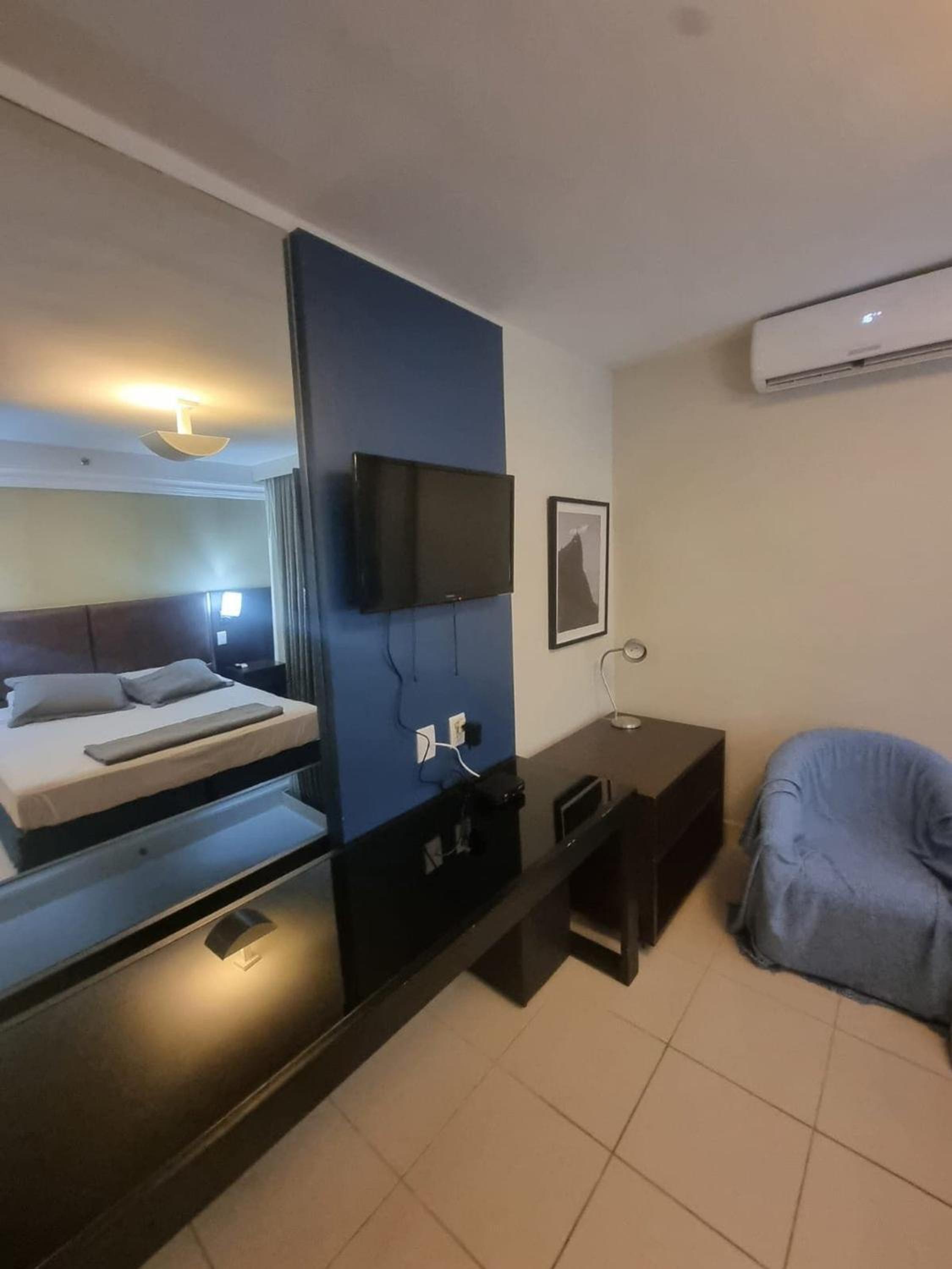 Studio pé na areia, vista, internet e ar