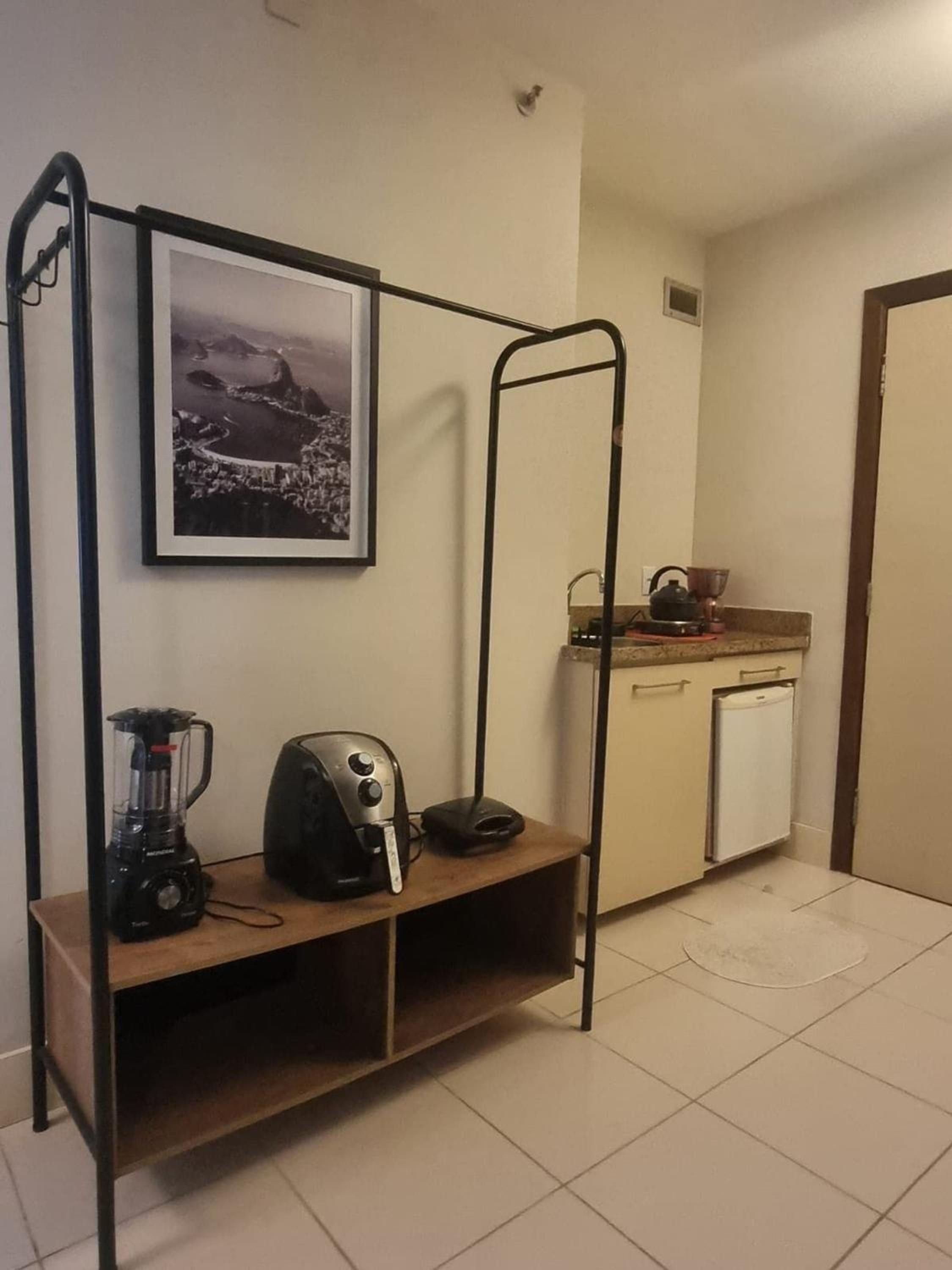 Studio pé na areia, vista, internet e ar