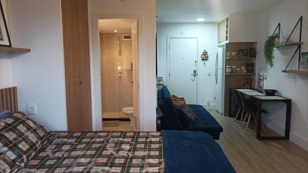 Studio pé na areia, vista, internet e ar