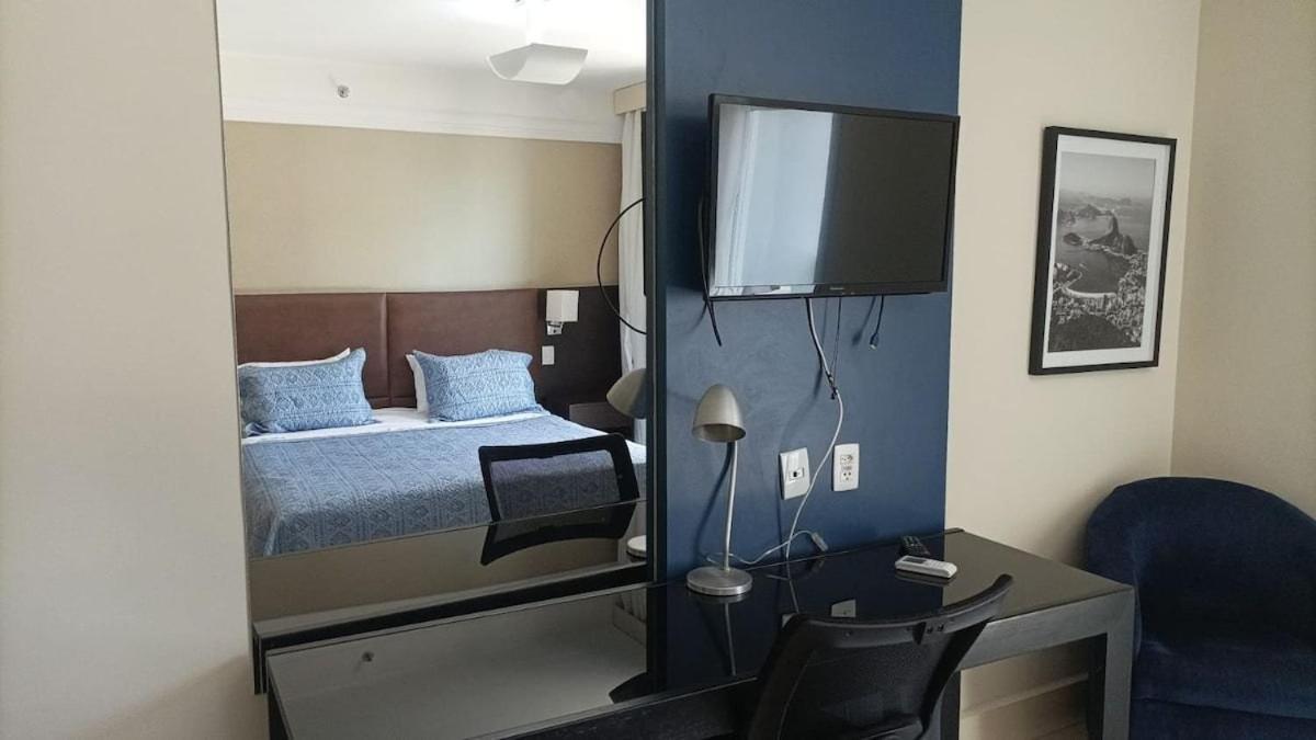 Studio pé na areia, vista, internet e ar