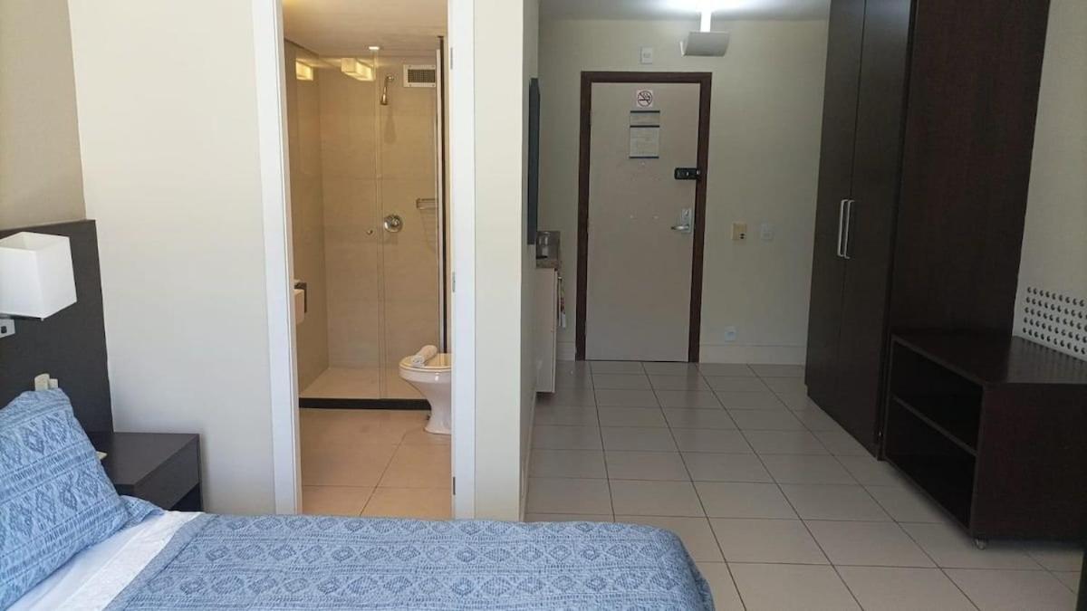 Studio pé na areia, vista, internet e ar