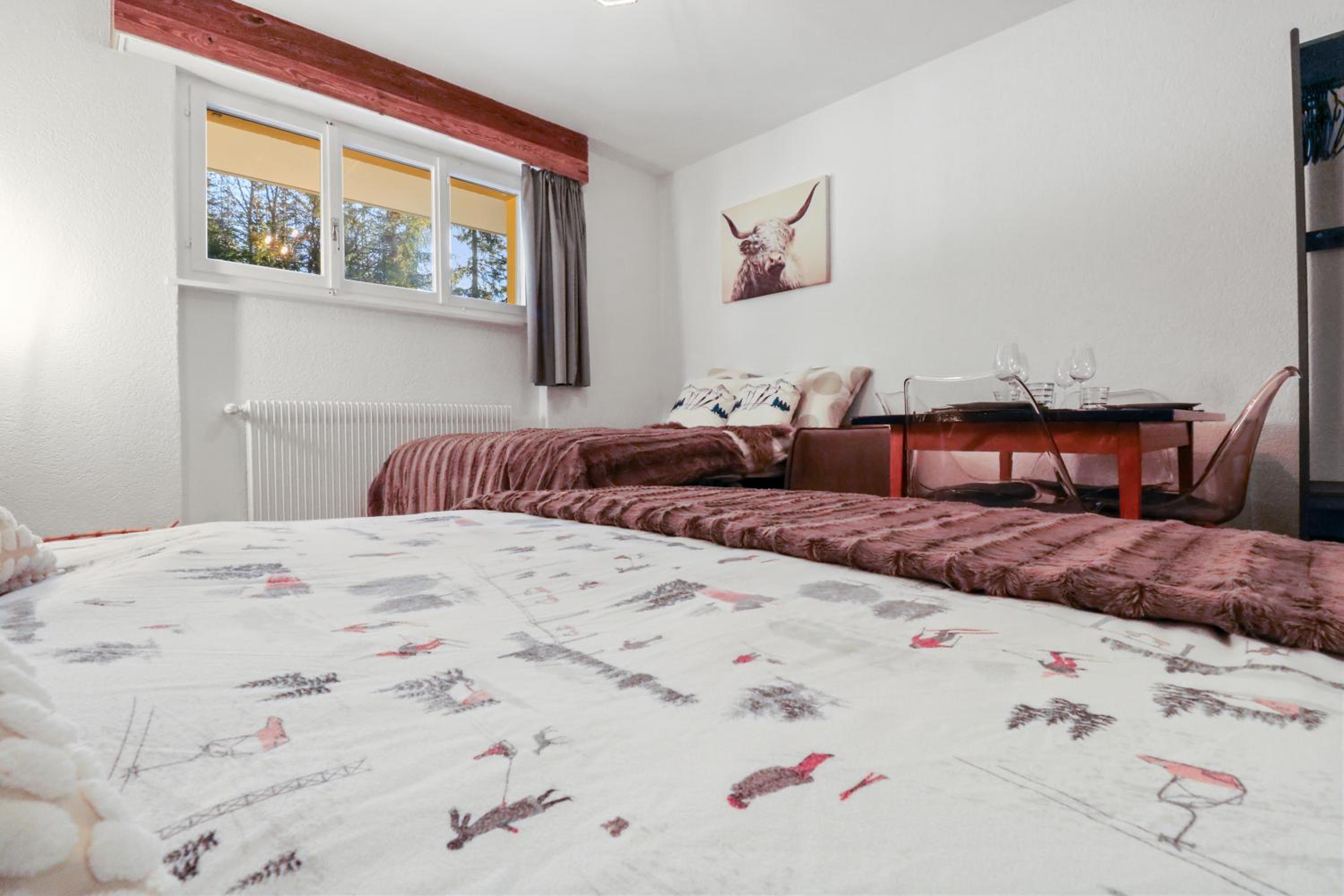 Studio rénové cosy et centré, Ski-In Ski-Out