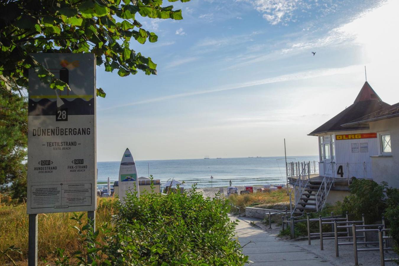 Sommerwind App1 - Strandpromenade seitlicher Meerblick, Strandkorb saisonal