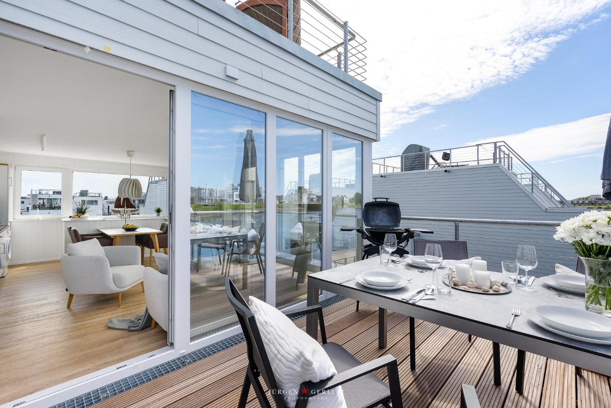 Ferienhaus Hausboot Seeteufel Olpenitz