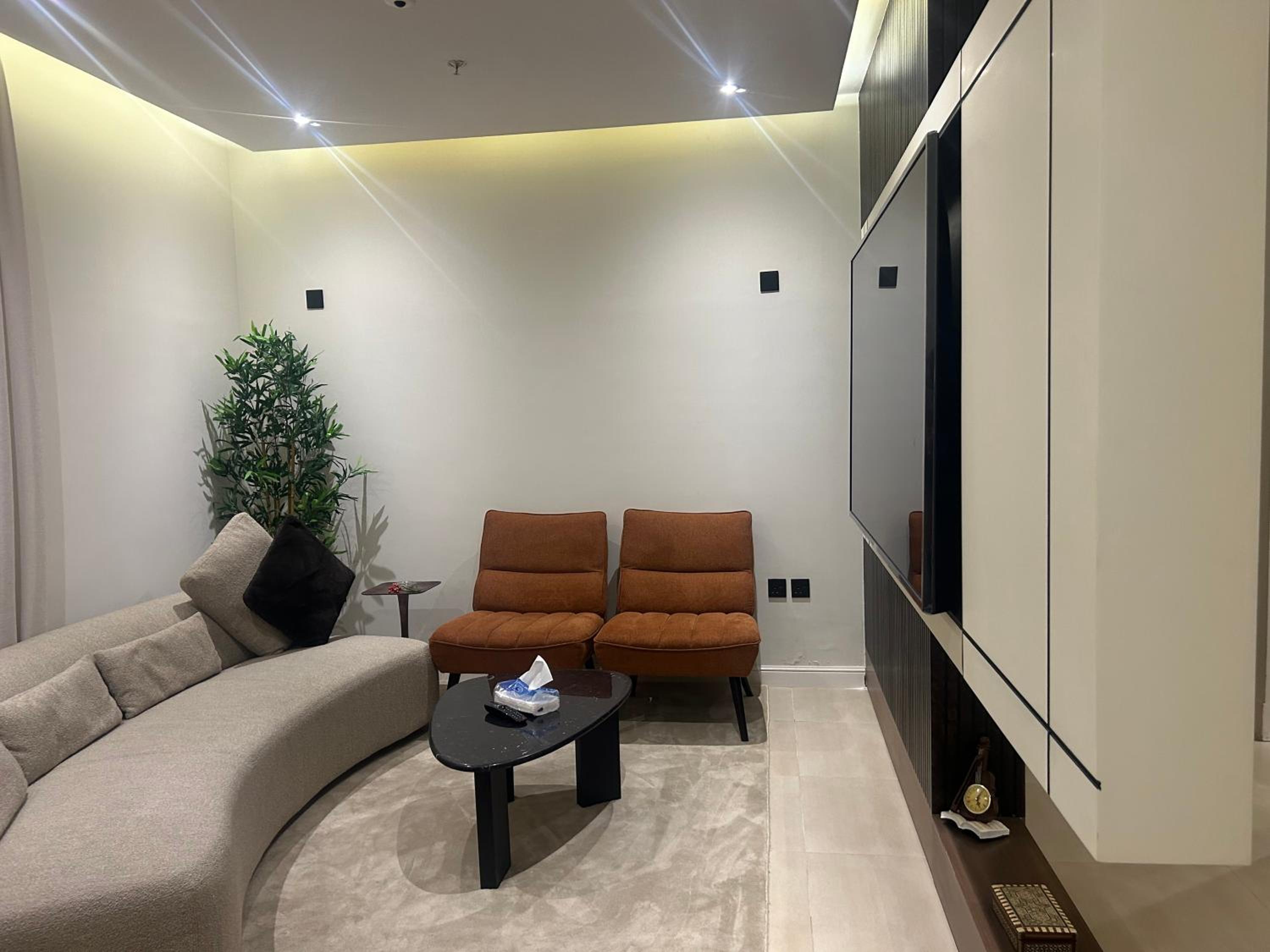 Luxurious apartment with a hall and 3 bedrooms with self-entry