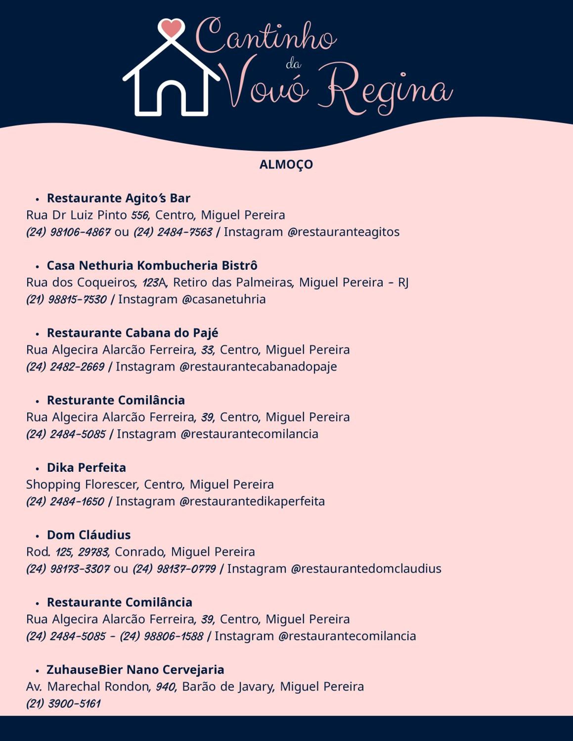 Cantinho da Vovó Regina