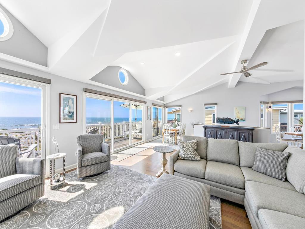 Beautifully Renovated Ocean Front Home In Harvey Cedars view 5